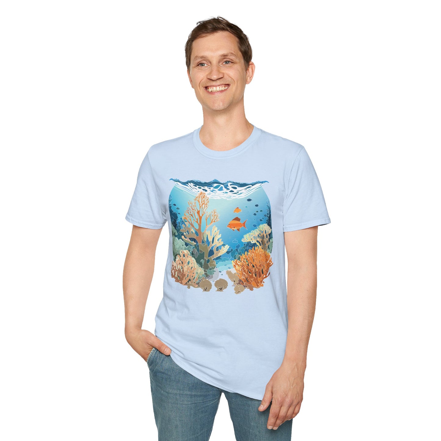 Ocean Tee Shirt, Ocean Shirt, Shirt with Ocean, U boat Tees, Shirt with U-Boat