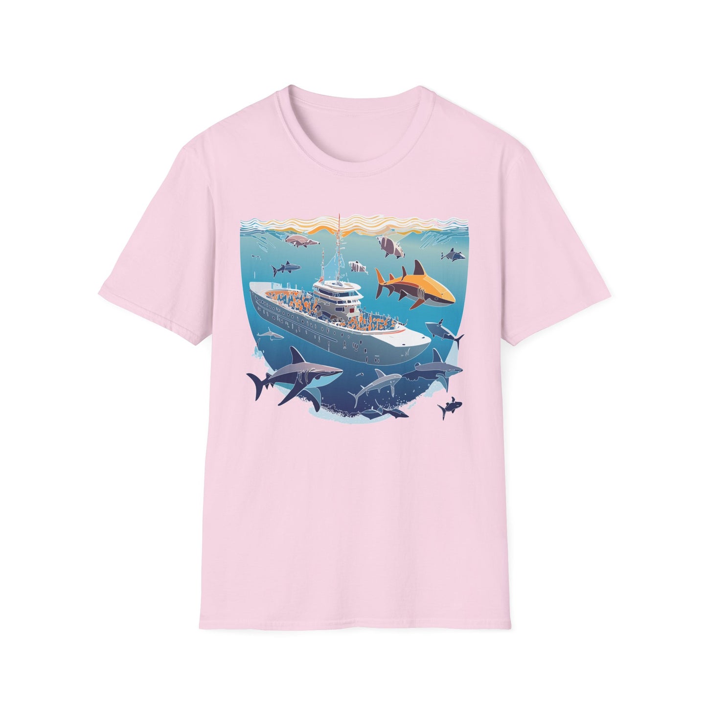 Ocean Tee Shirt, Ocean Shirt, Shirt with Ocean, U boat Tees, Shirt with U-Boat
