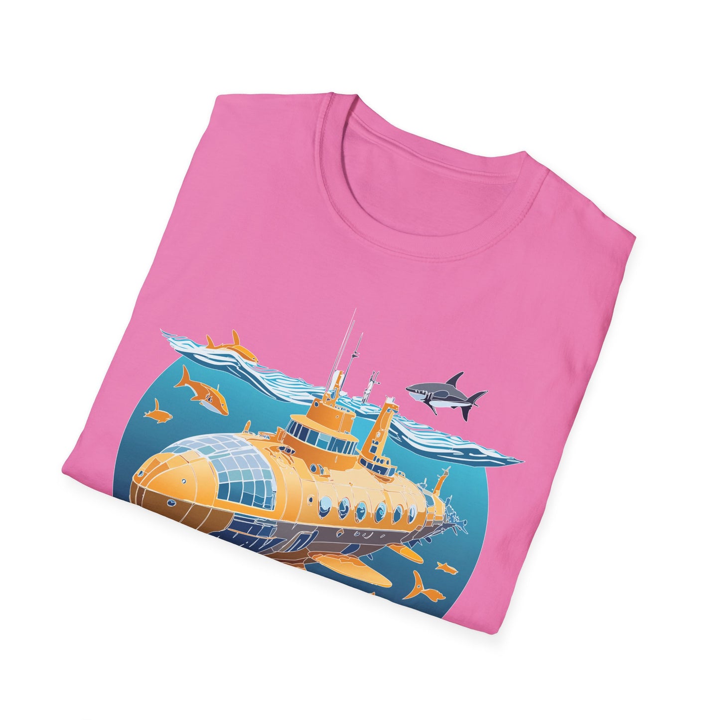 Ocean Tee Shirt, Ocean Shirt, Shirt with Ocean, U boat Tees, Shirt with U-Boat