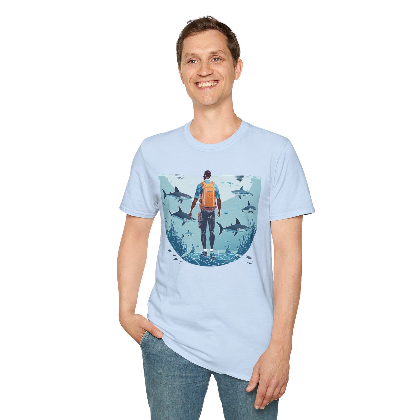 Ocean Tee Shirt, Ocean Shirt, Shirt with Ocean, U boat Tees, Shirt with U-Boat