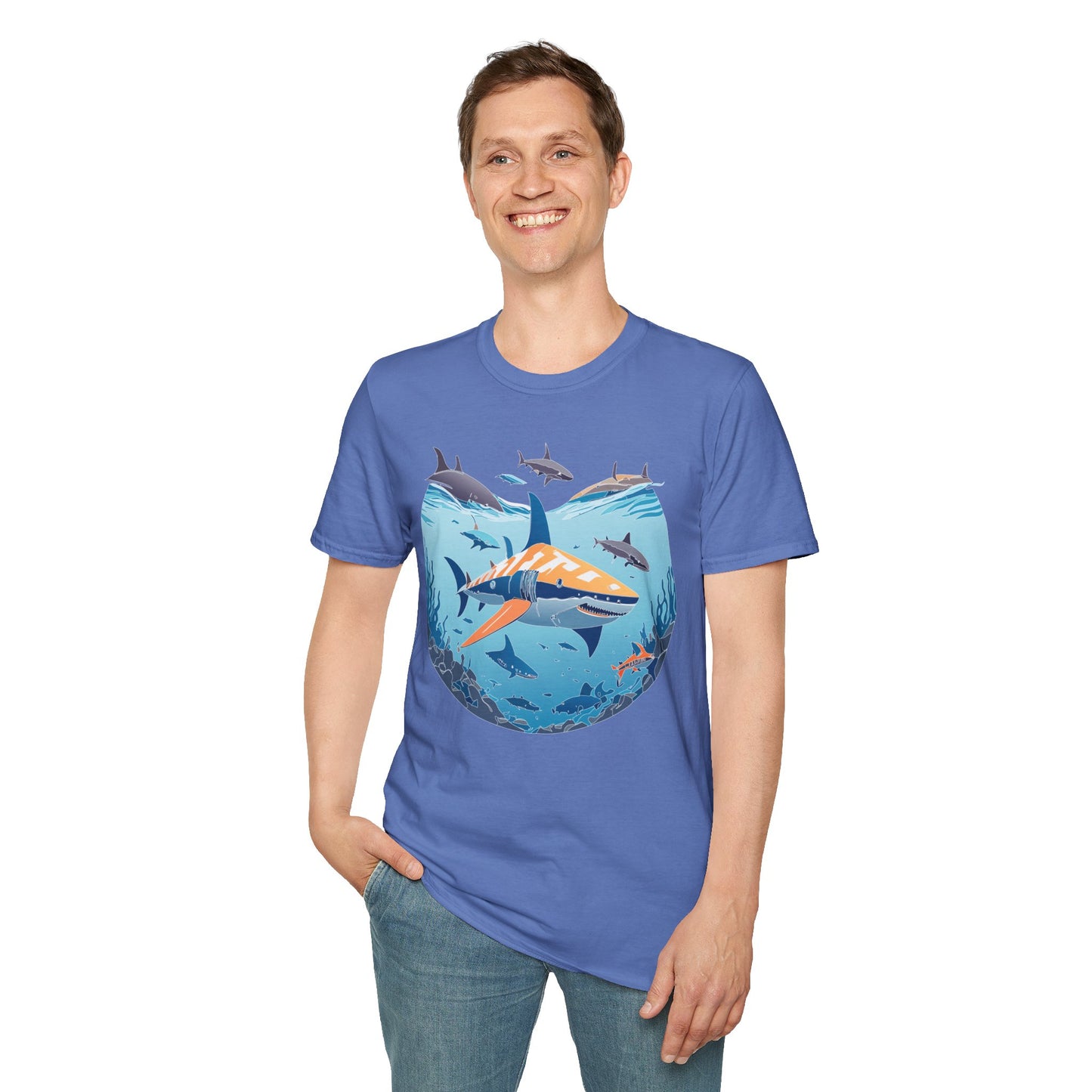 Ocean Tee Shirt, Ocean Shirt, Shirt with Ocean, U boat Tees, Shirt with U-Boat