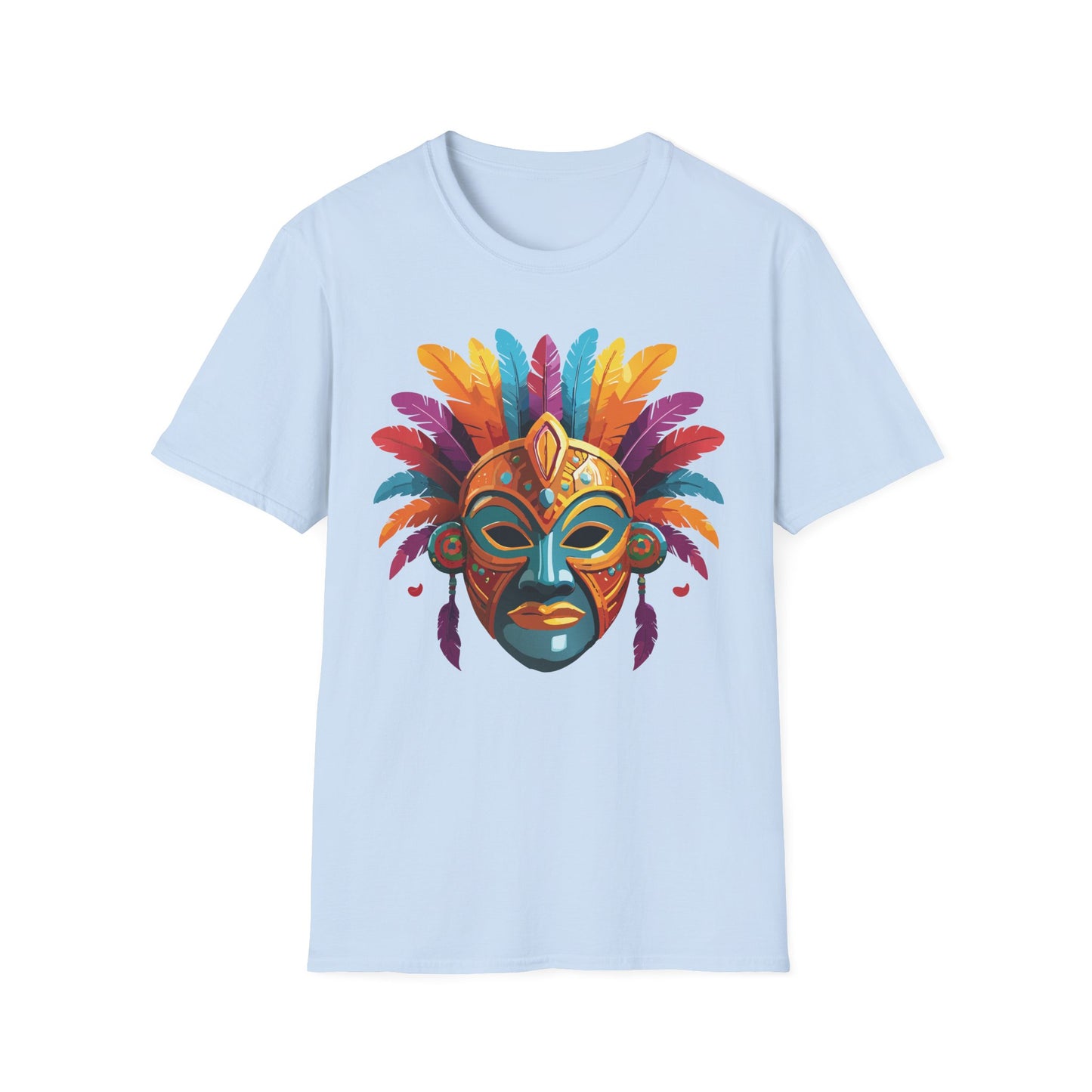 Mask Tee Shirt, Mask Shirt, Shirt with Mask, Masquerade Tees
