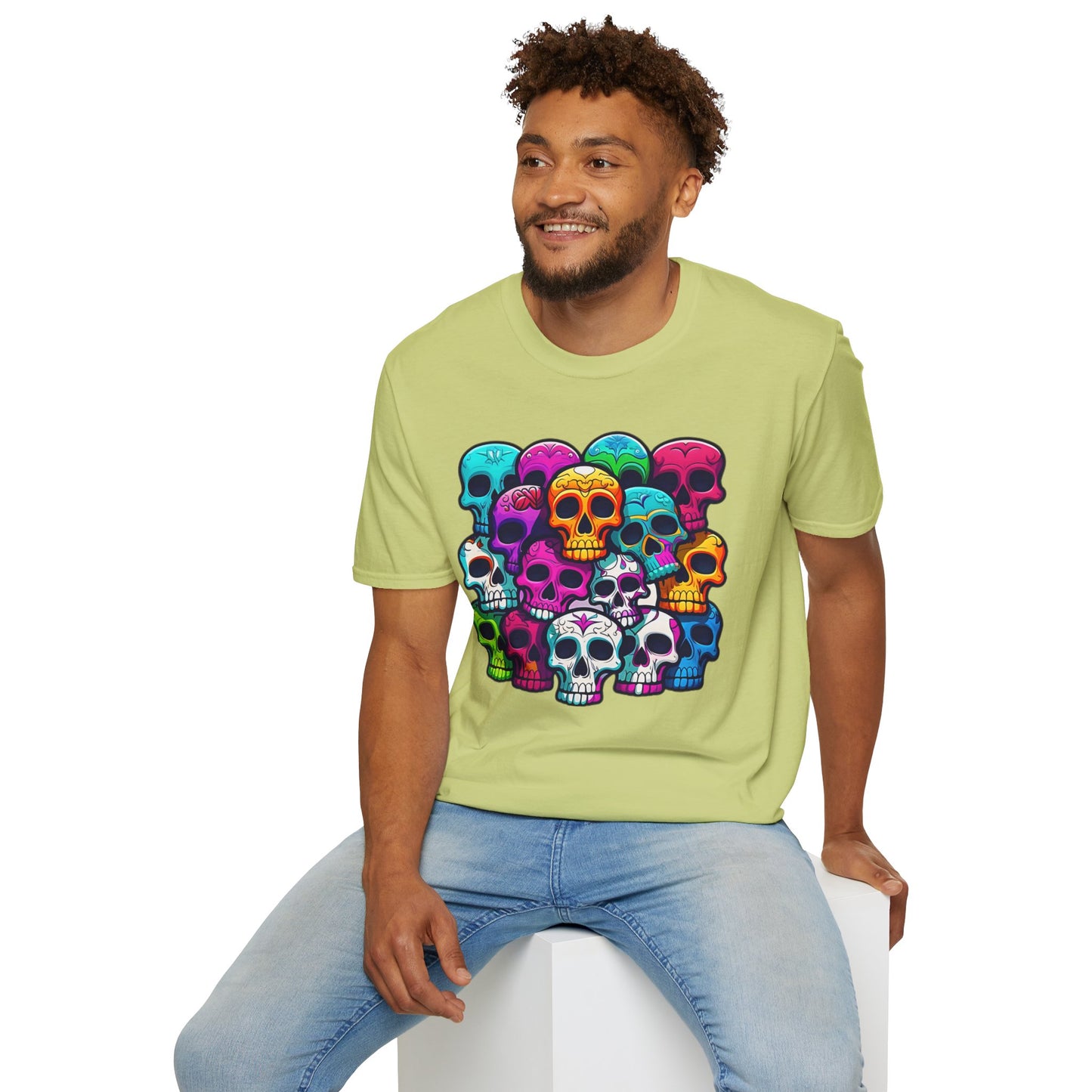 Skull Tee Shirt, Skeleton Shirt, Shirt with Skull, Shirt with Skeleton