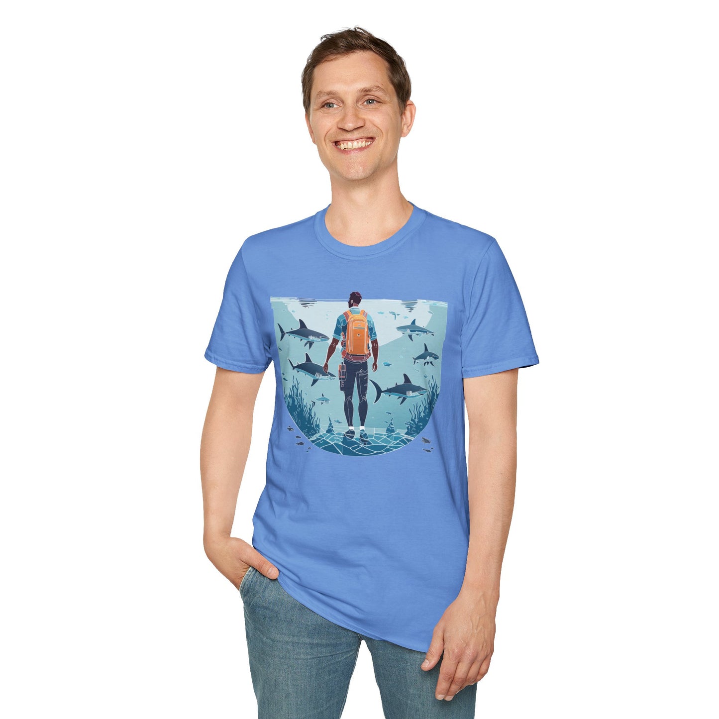 Ocean Tee Shirt, Ocean Shirt, Shirt with Ocean, U boat Tees, Shirt with U-Boat