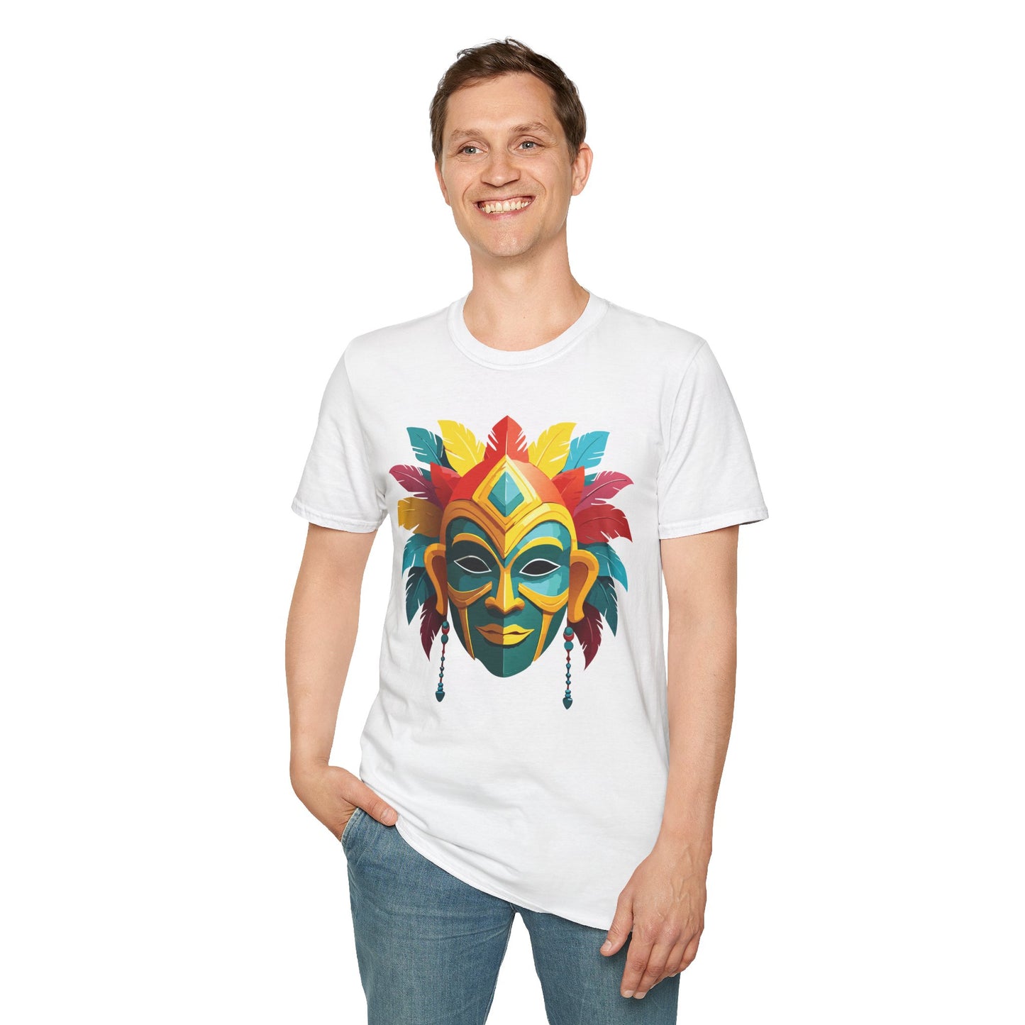Mask Tee Shirt, Mask Shirt, Shirt with Mask, Masquerade Tees