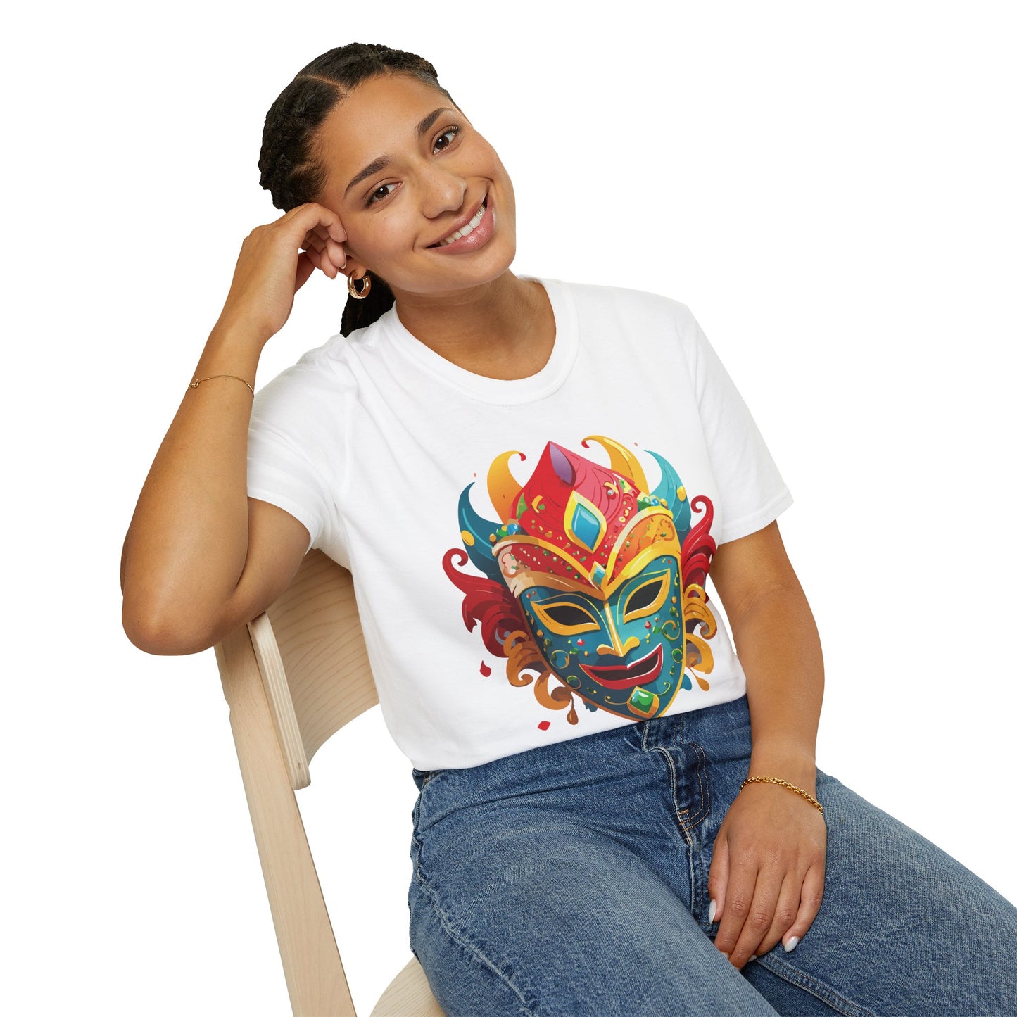 Mask Tee Shirt, Mask Shirt, Shirt with Mask, Masquerade Tees