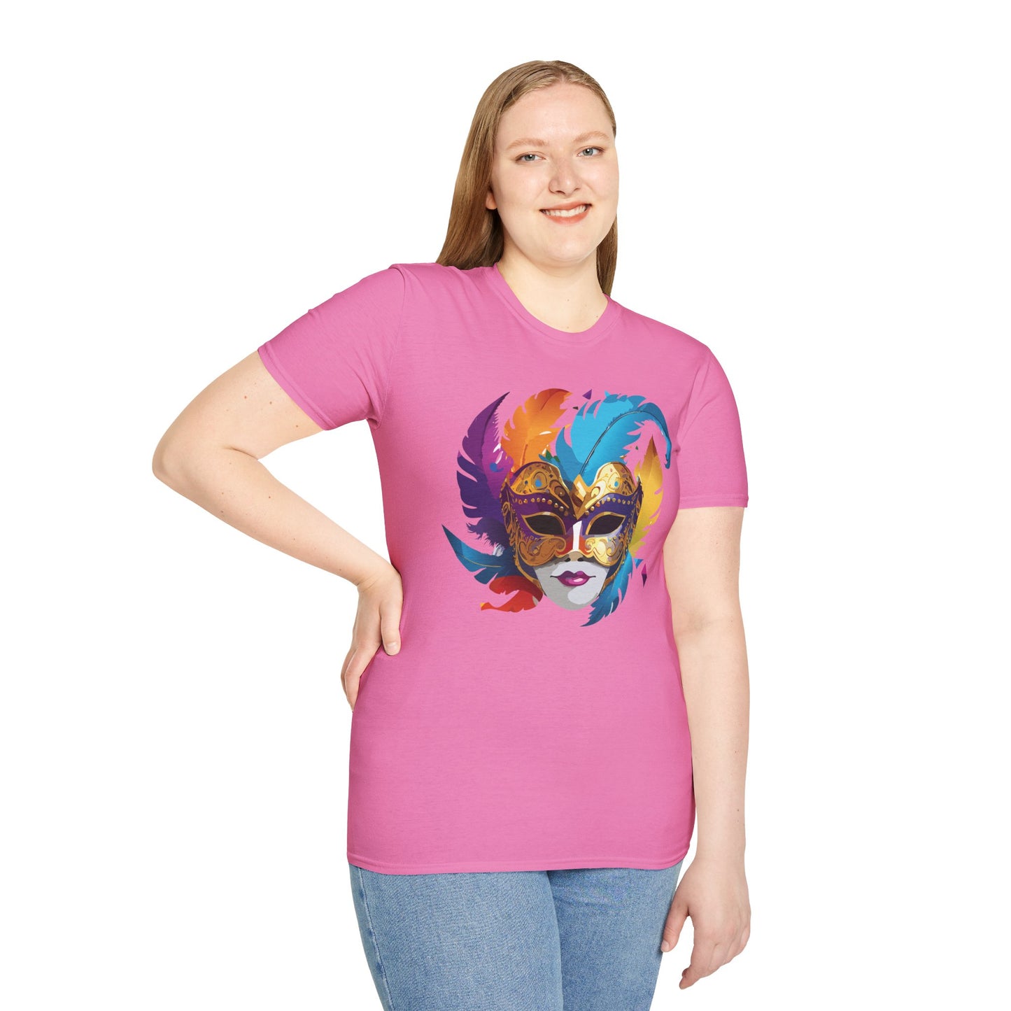 Mask Tee Shirt, Mask Shirt, Shirt with Mask, Masquerade Tees