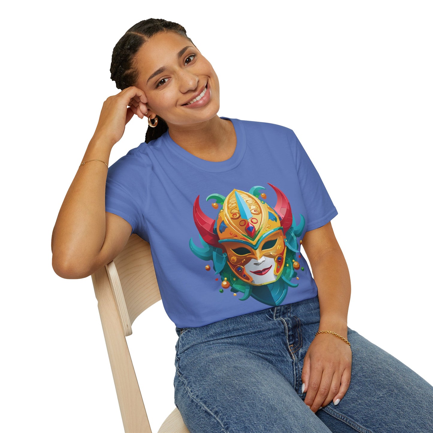 Mask Tee Shirt, Mask Shirt, Shirt with Mask, Masquerade Tees