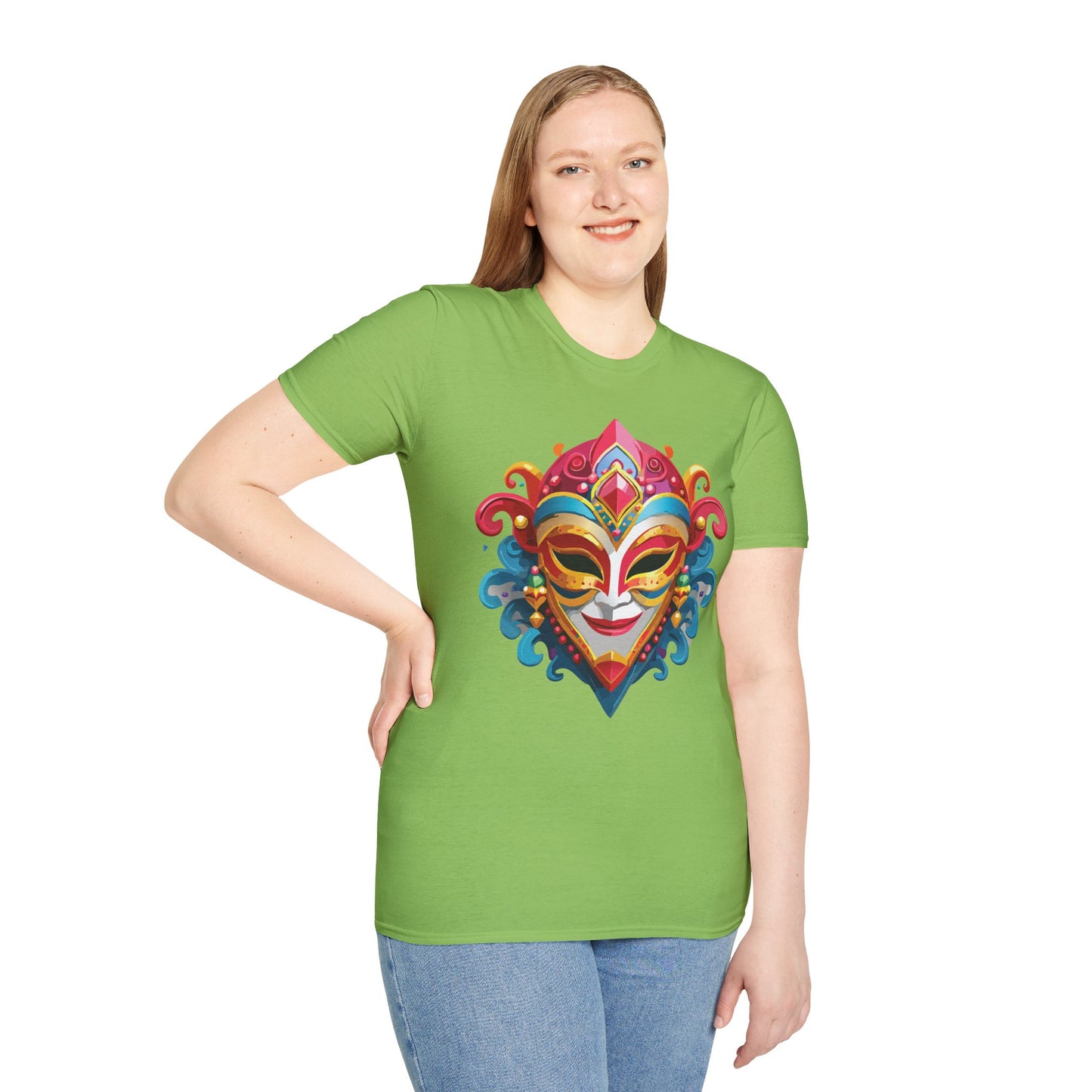 Mask Tee Shirt, Mask Shirt, Shirt with Mask, Masquerade Tees