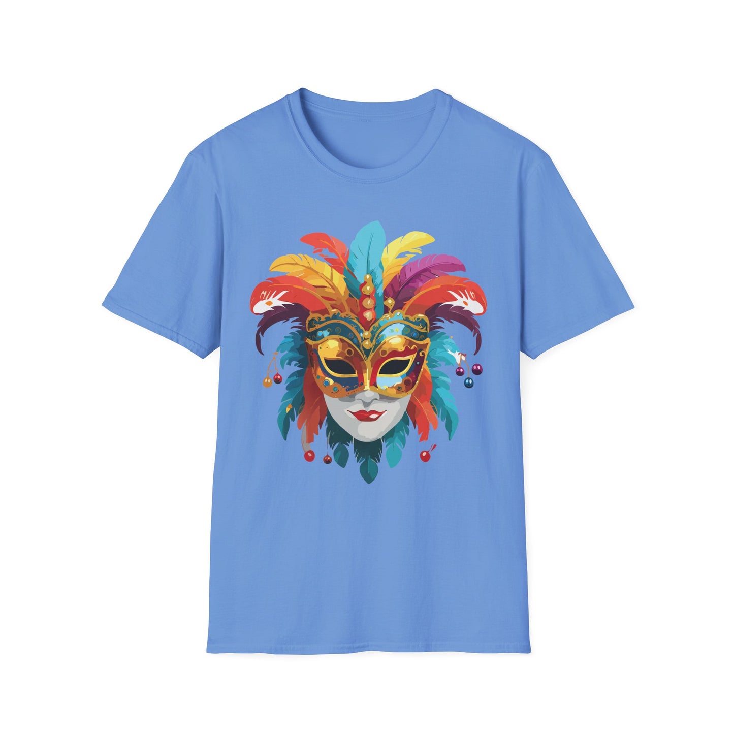 Mask Tee Shirt, Mask Shirt, Shirt with Mask, Masquerade Tees
