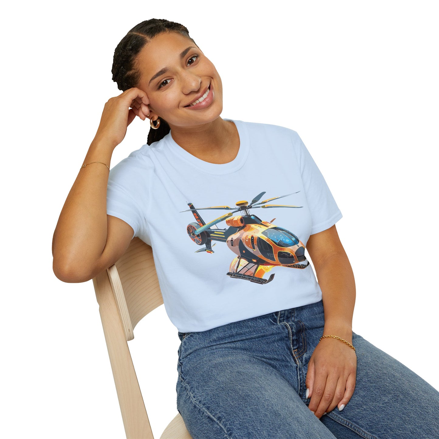 Chopper Shirt, Helicopter Shirt, Shirt with Helicopter, T Shirt with Chopper