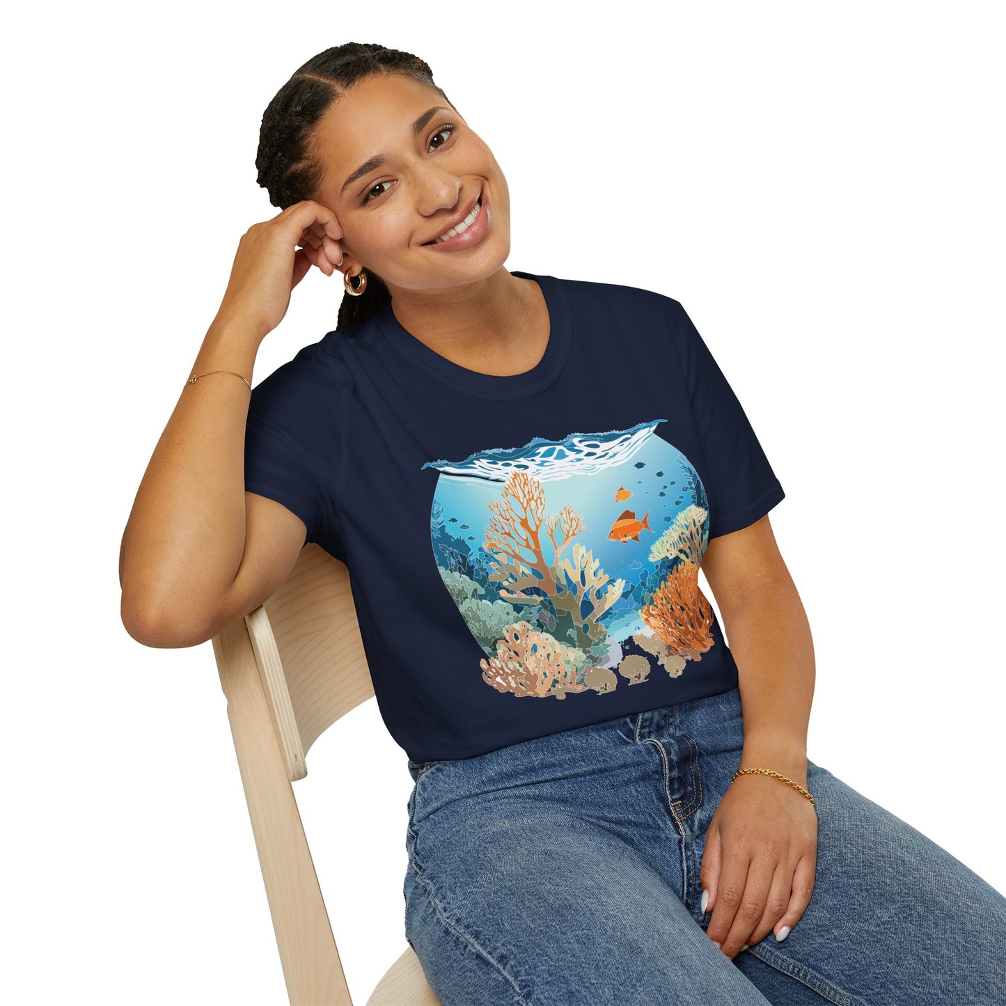 Ocean Tee Shirt, Ocean Shirt, Shirt with Ocean, U boat Tees, Shirt with U-Boat