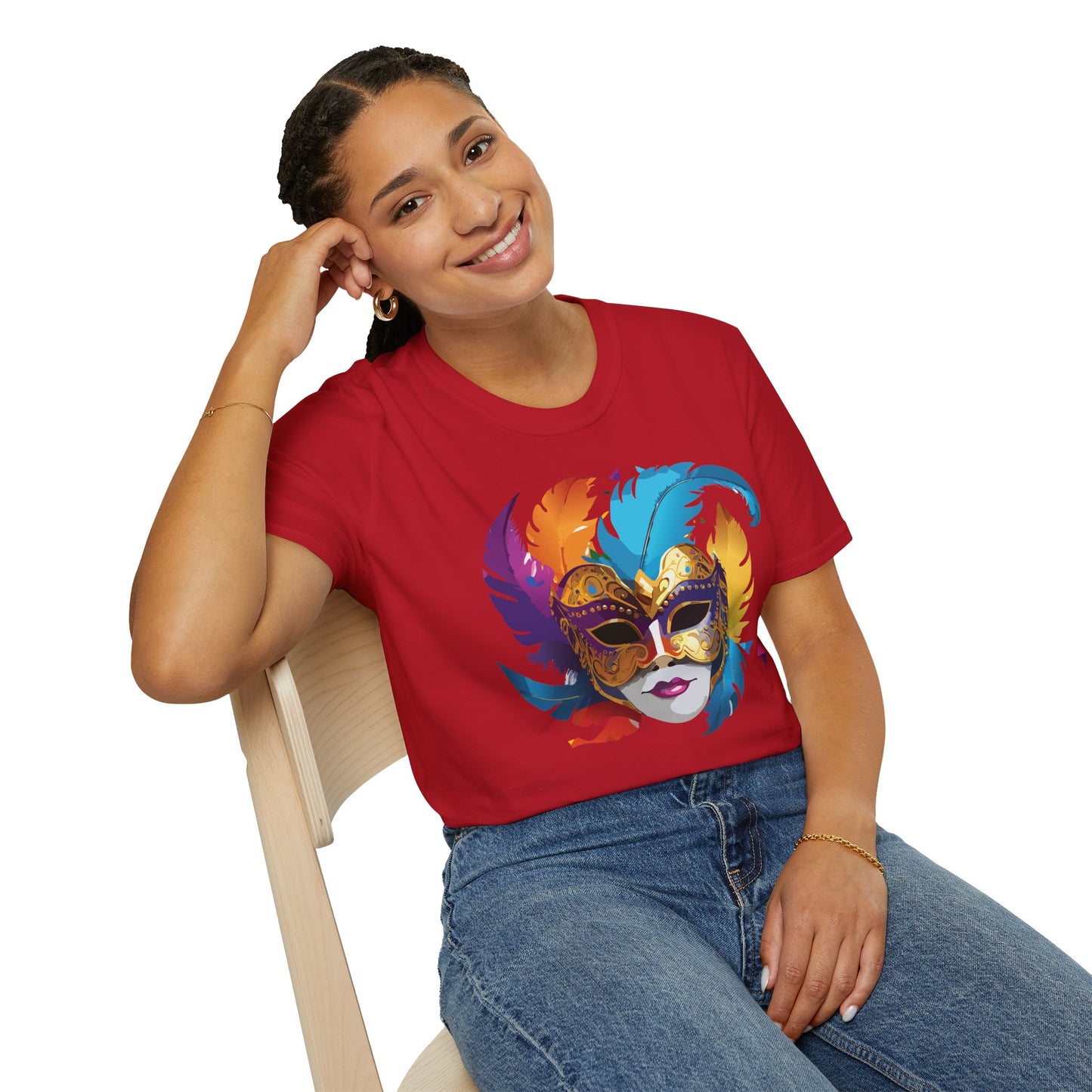 Mask Tee Shirt, Mask Shirt, Shirt with Mask, Masquerade Tees