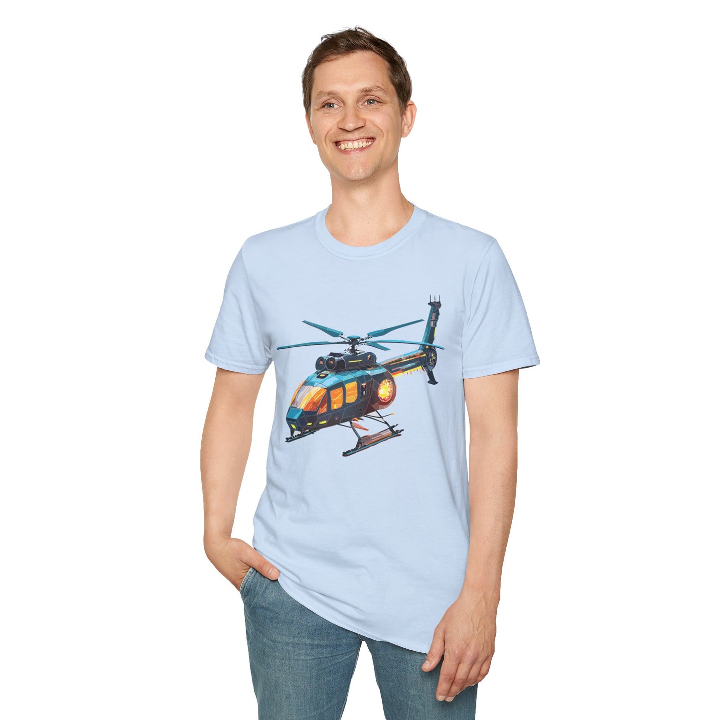 Chopper Shirt, Helicopter Shirt, Shirt with Helicopter, T Shirt with Chopper