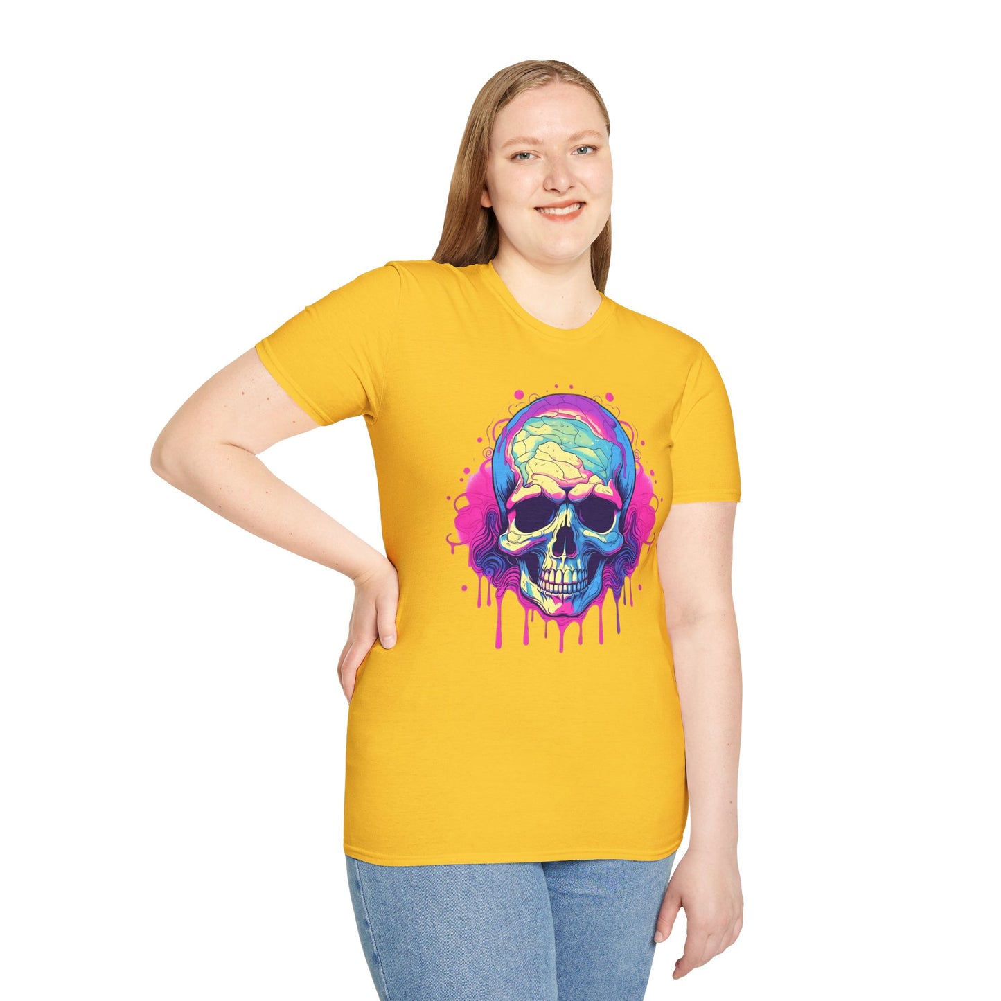 Skull Tee Shirt, Skeleton Shirt, Shirt with Skull, Shirt with Skeleton