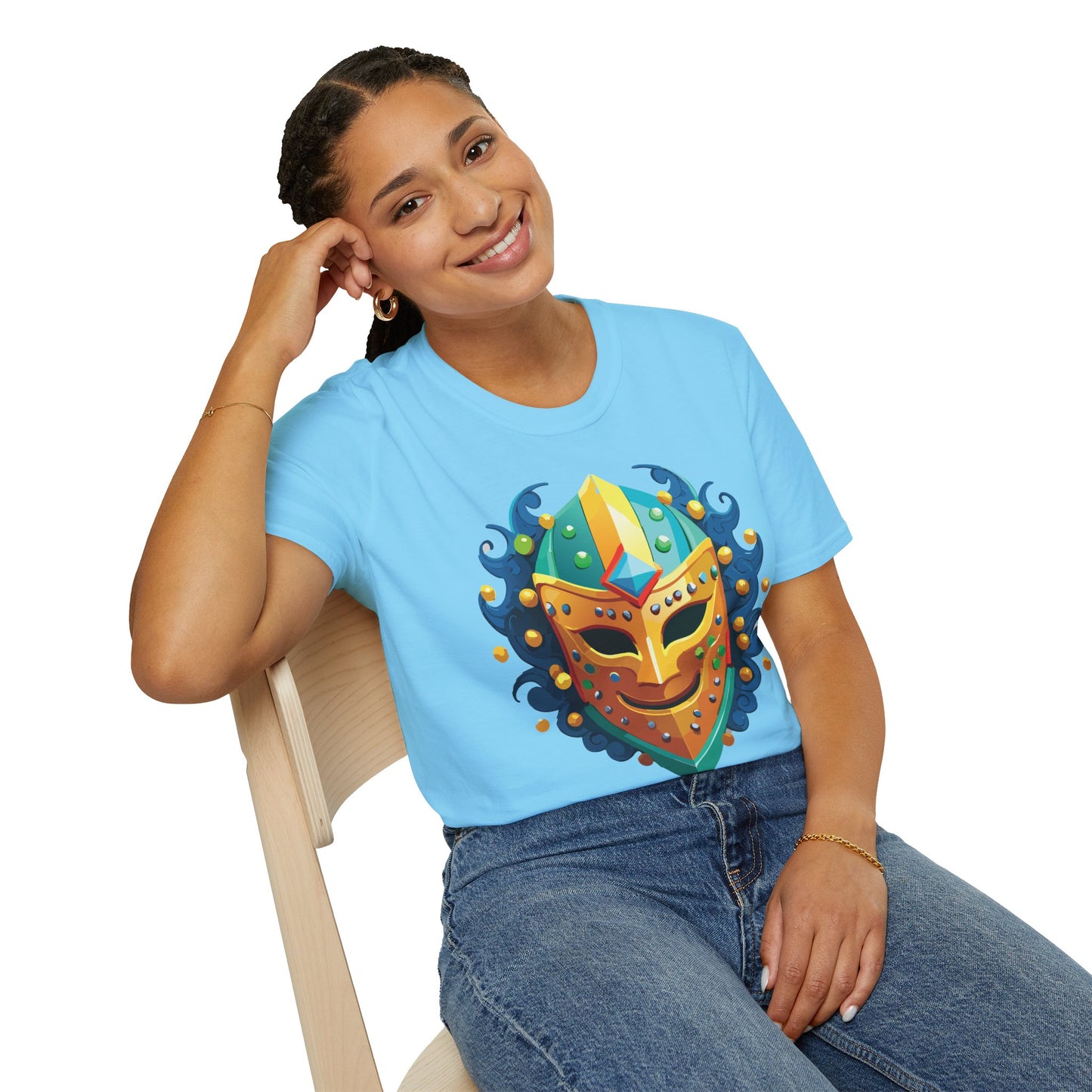 Mask Tee Shirt, Mask Shirt, Shirt with Mask, Masquerade Tees