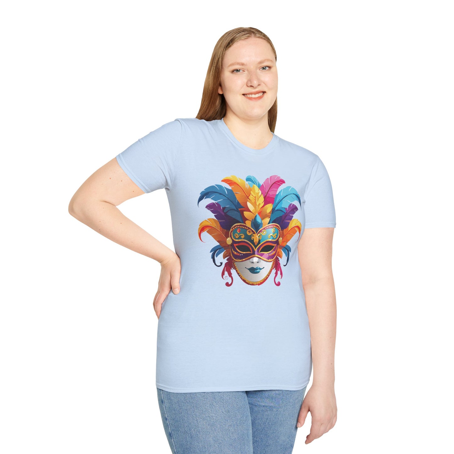 Mask Tee Shirt, Mask Shirt, Shirt with Mask, Masquerade Tees