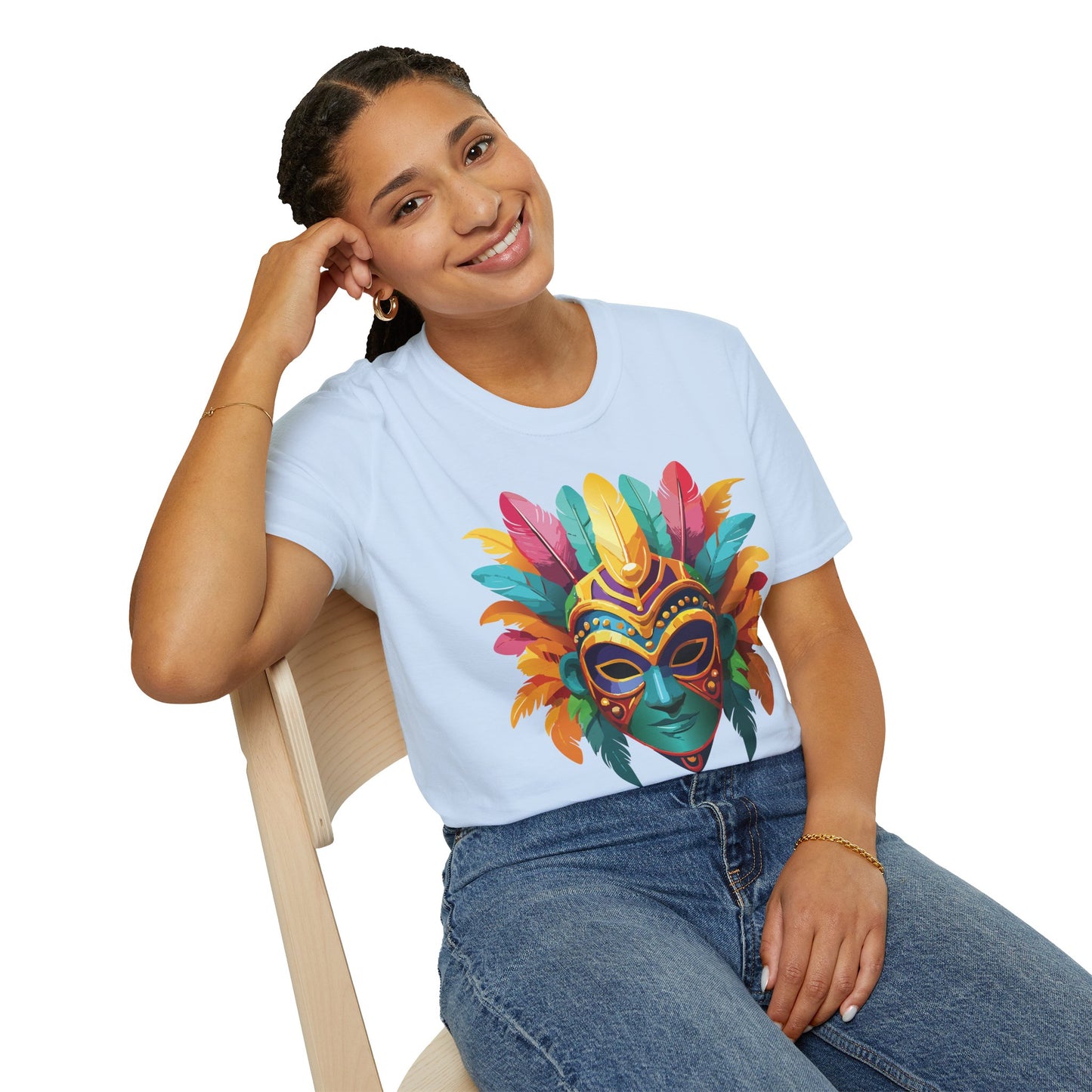 Mask Tee Shirt, Mask Shirt, Shirt with Mask, Masquerade Tees