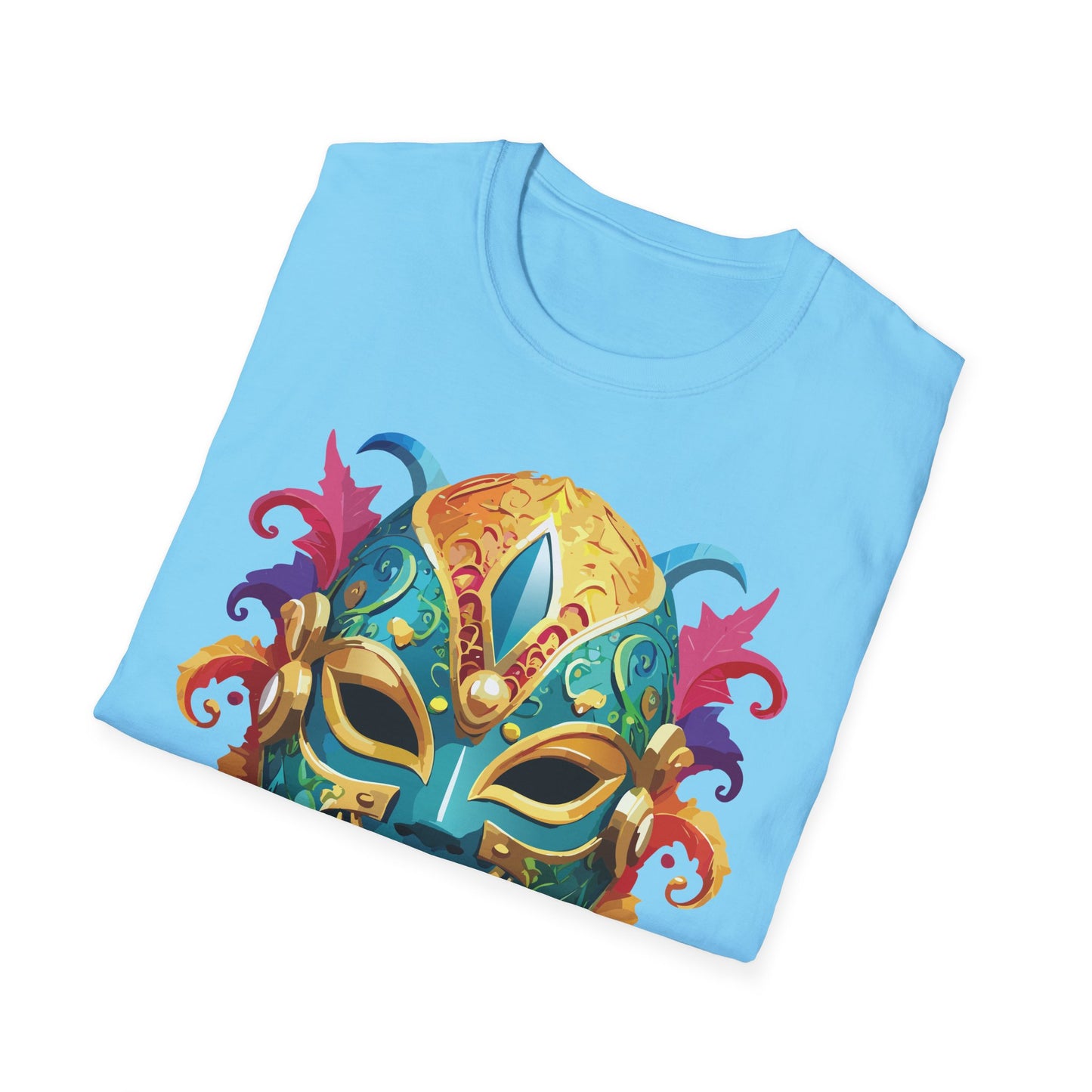 Mask Tee Shirt, Mask Shirt, Shirt with Mask, Masquerade Tees