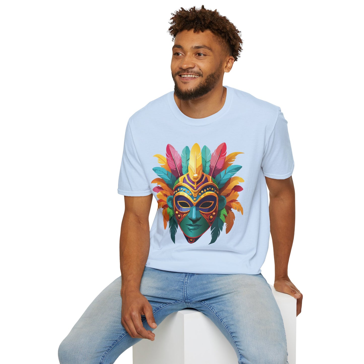 Mask Tee Shirt, Mask Shirt, Shirt with Mask, Masquerade Tees