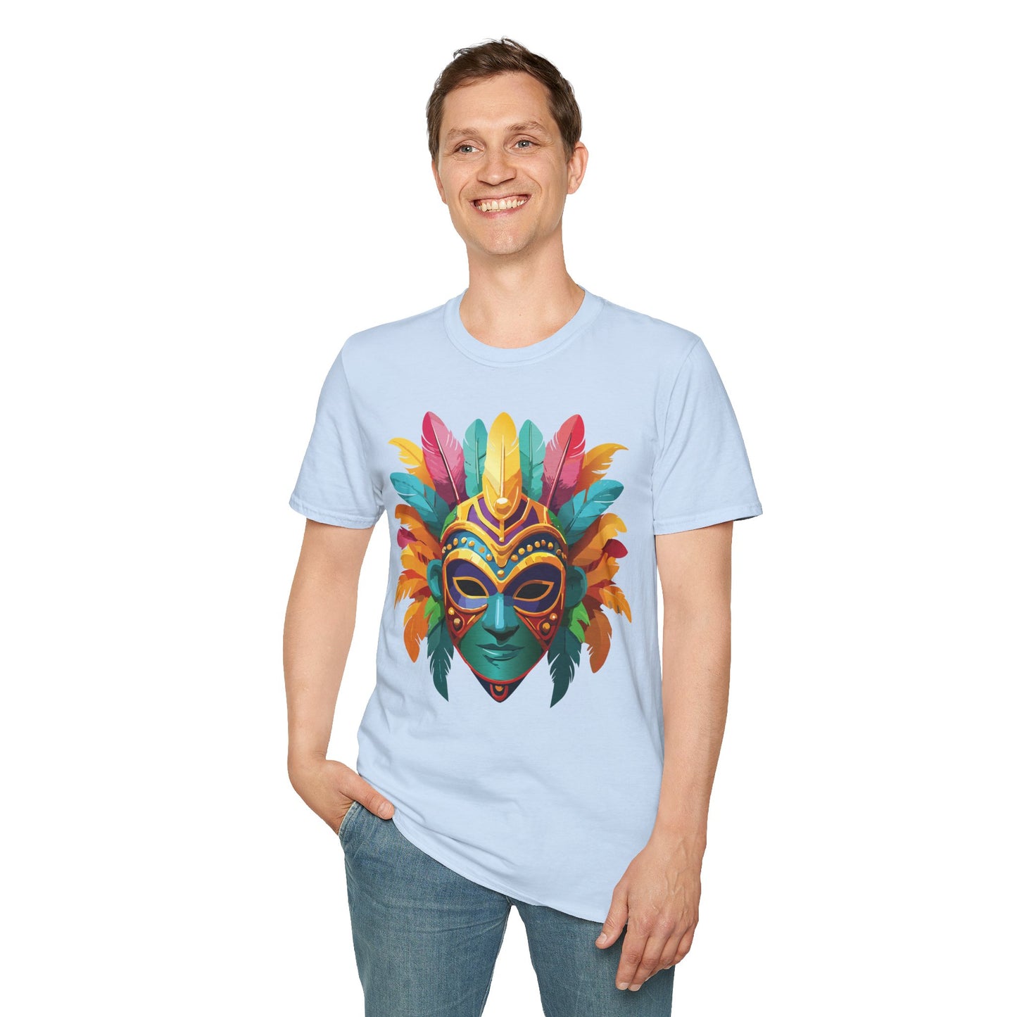 Mask Tee Shirt, Mask Shirt, Shirt with Mask, Masquerade Tees