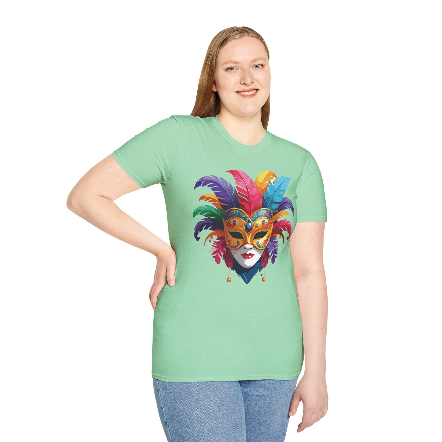 Mask Tee Shirt, Mask Shirt, Shirt with Mask, Masquerade Tees