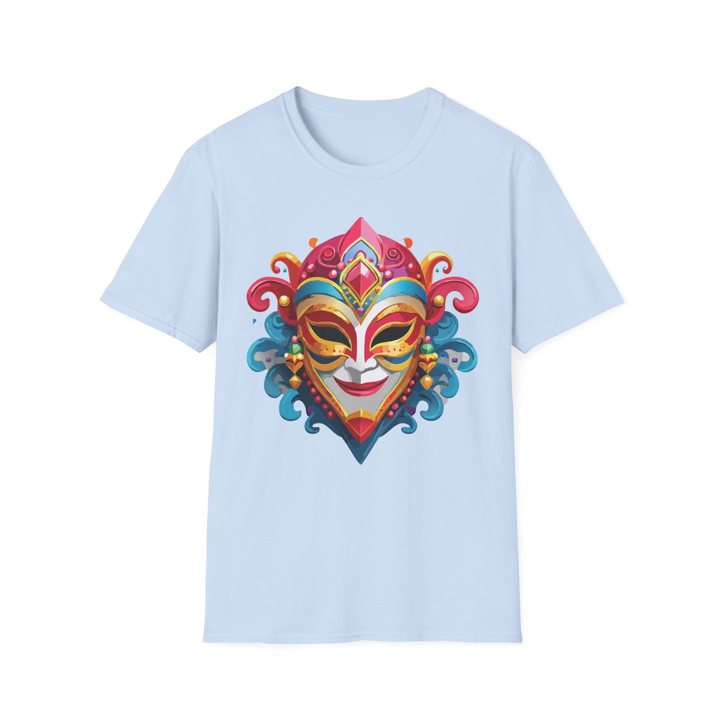 Mask Tee Shirt, Mask Shirt, Shirt with Mask, Masquerade Tees
