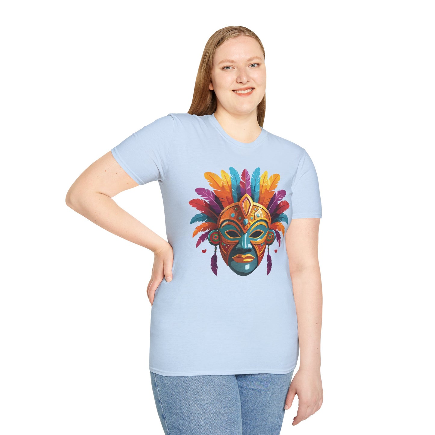Mask Tee Shirt, Mask Shirt, Shirt with Mask, Masquerade Tees