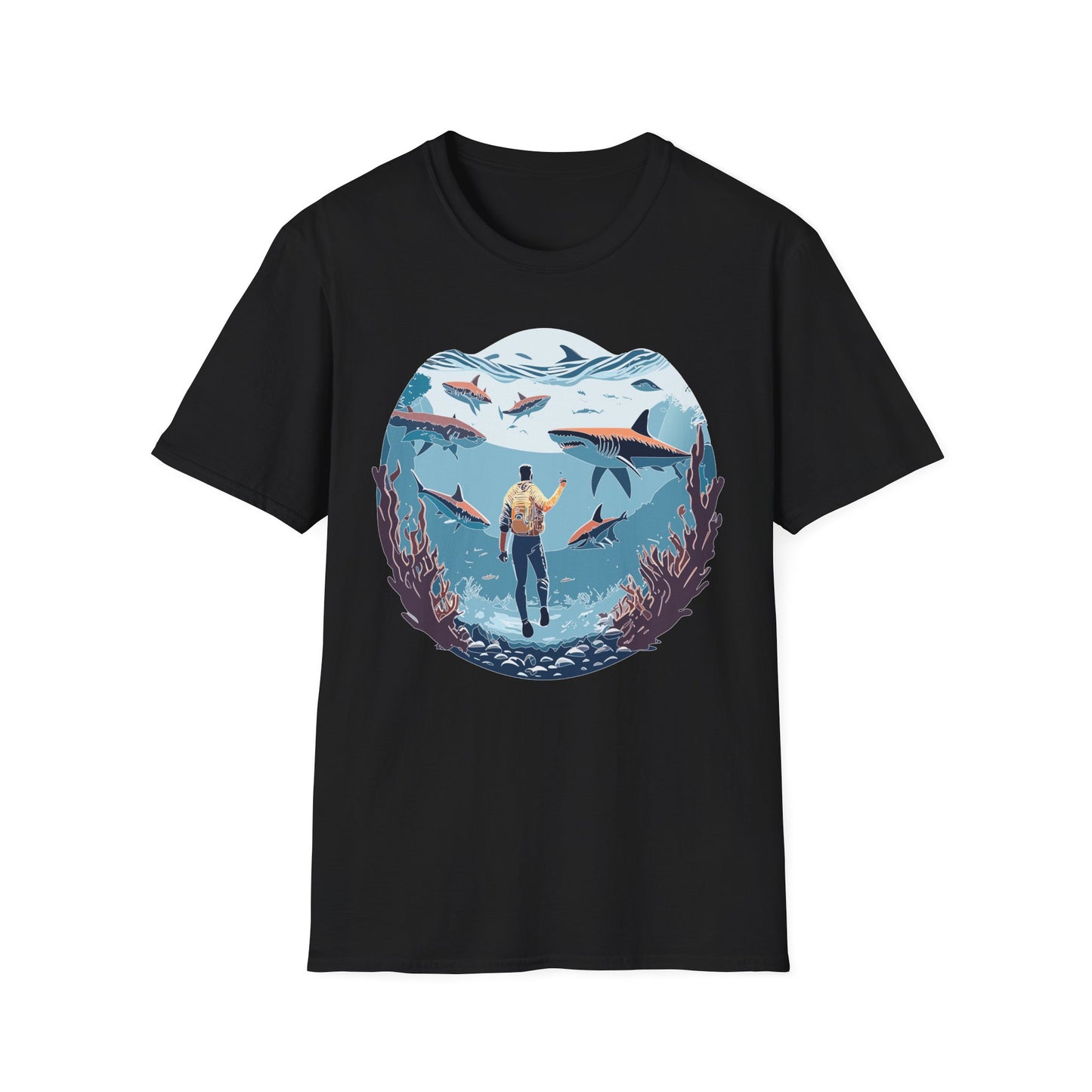 Ocean Tee Shirt, Ocean Shirt, Shirt with Ocean, U boat Tees, Shirt with U-Boat