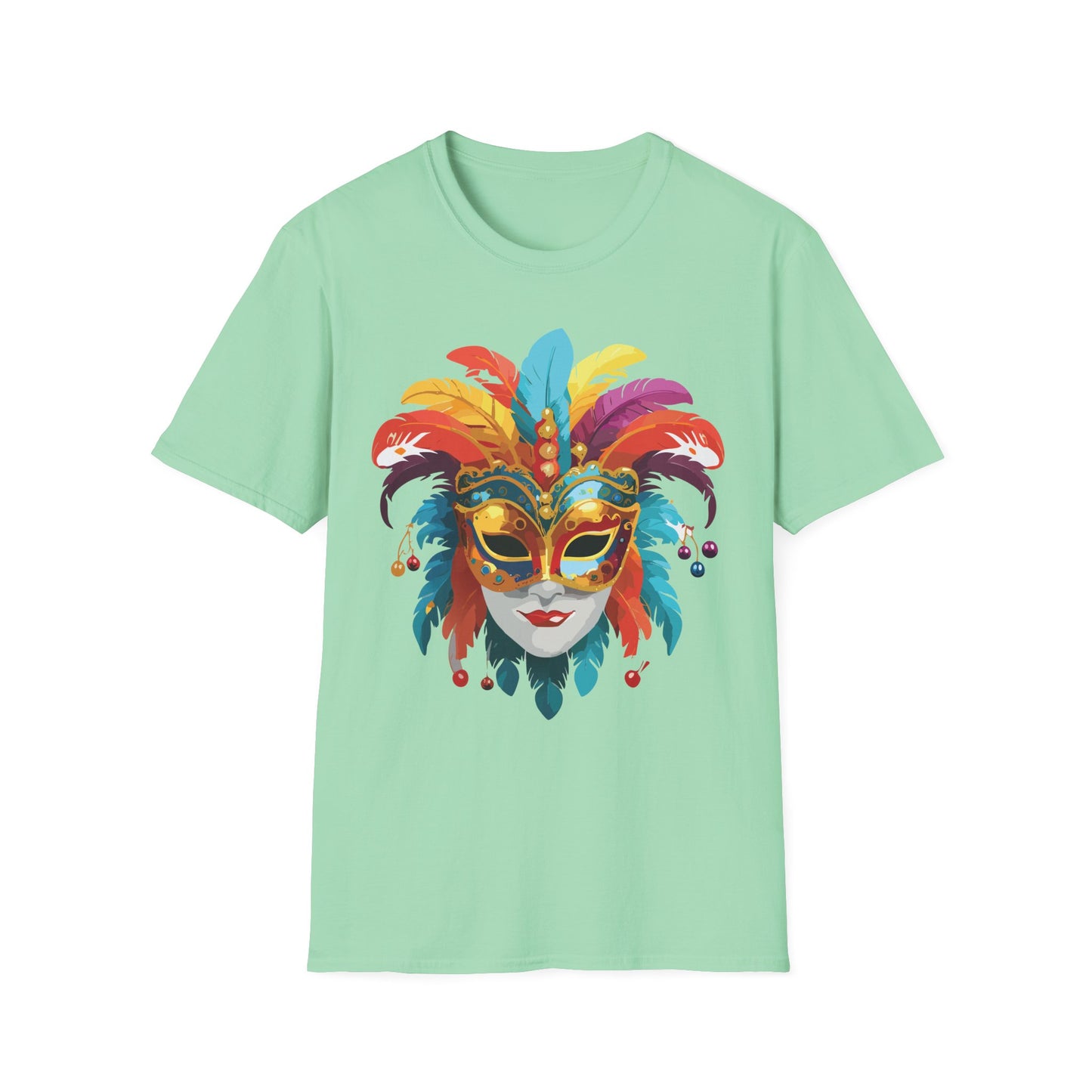 Mask Tee Shirt, Mask Shirt, Shirt with Mask, Masquerade Tees