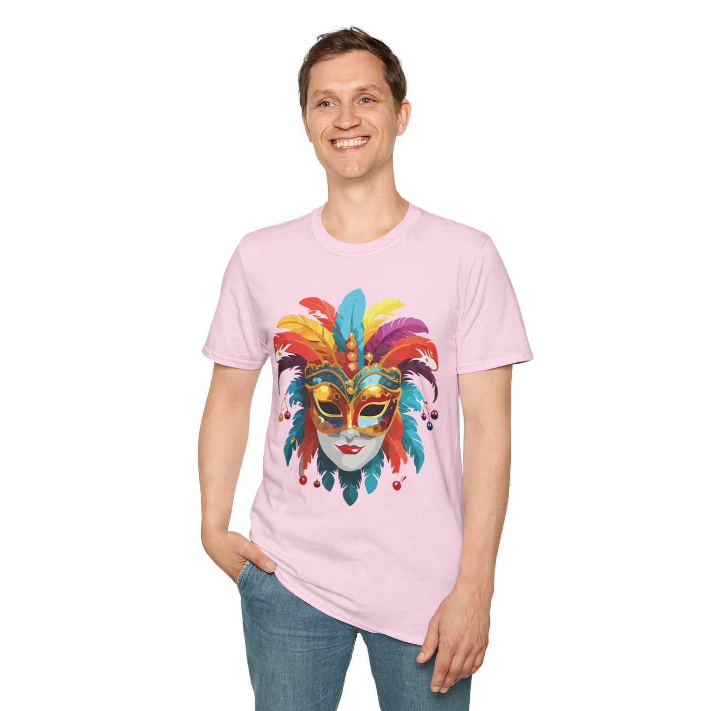 Mask Tee Shirt, Mask Shirt, Shirt with Mask, Masquerade Tees