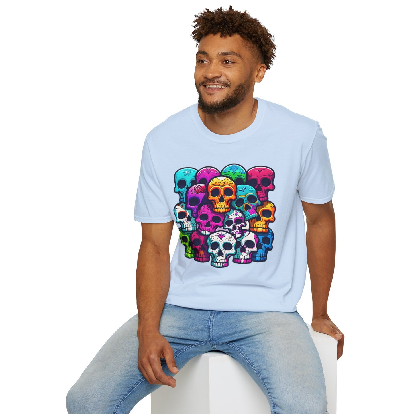 Skull Tee Shirt, Skeleton Shirt, Shirt with Skull, Shirt with Skeleton