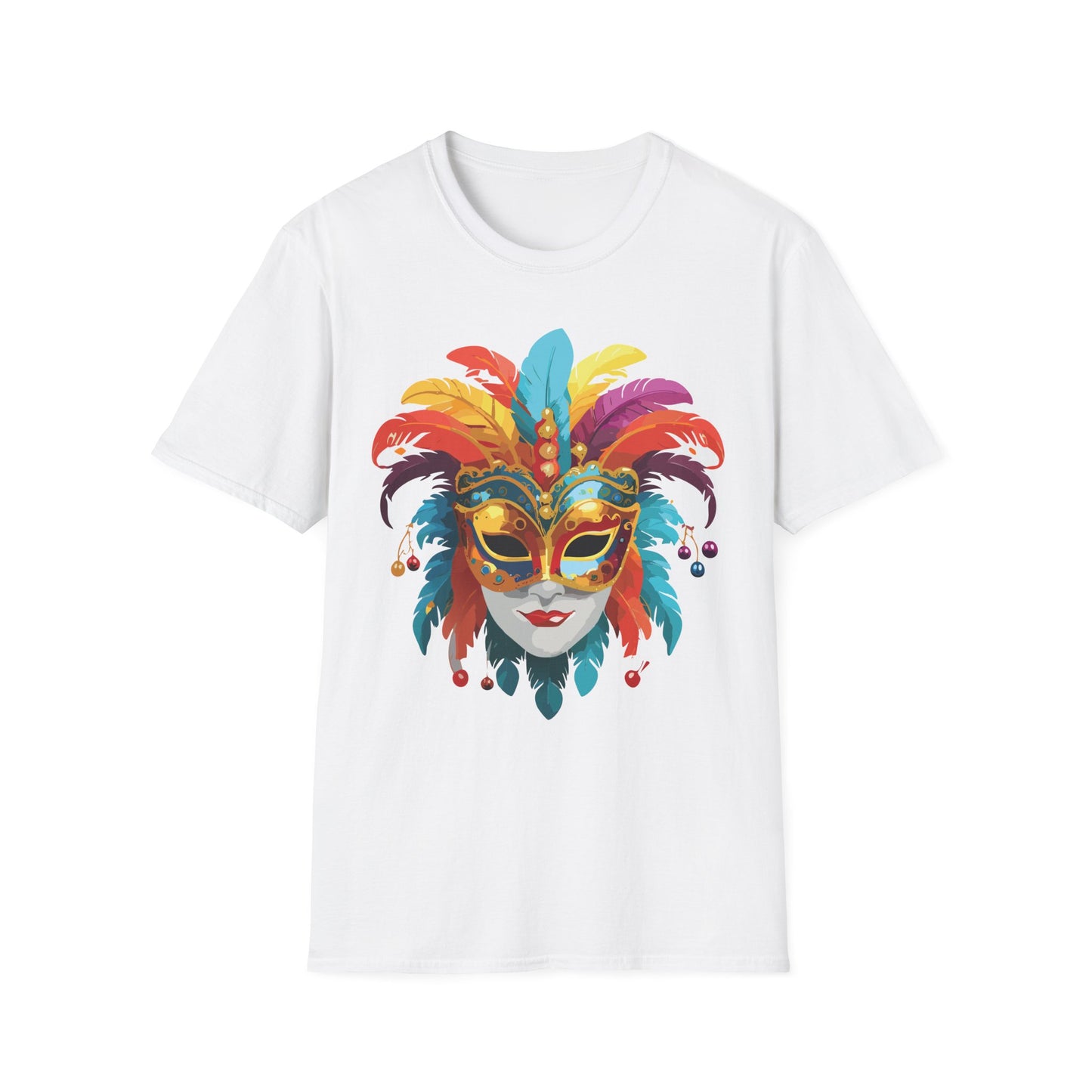 Mask Tee Shirt, Mask Shirt, Shirt with Mask, Masquerade Tees