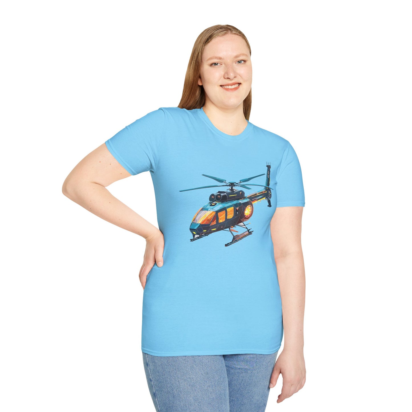 Chopper Shirt, Helicopter Shirt, Shirt with Helicopter, T Shirt with Chopper