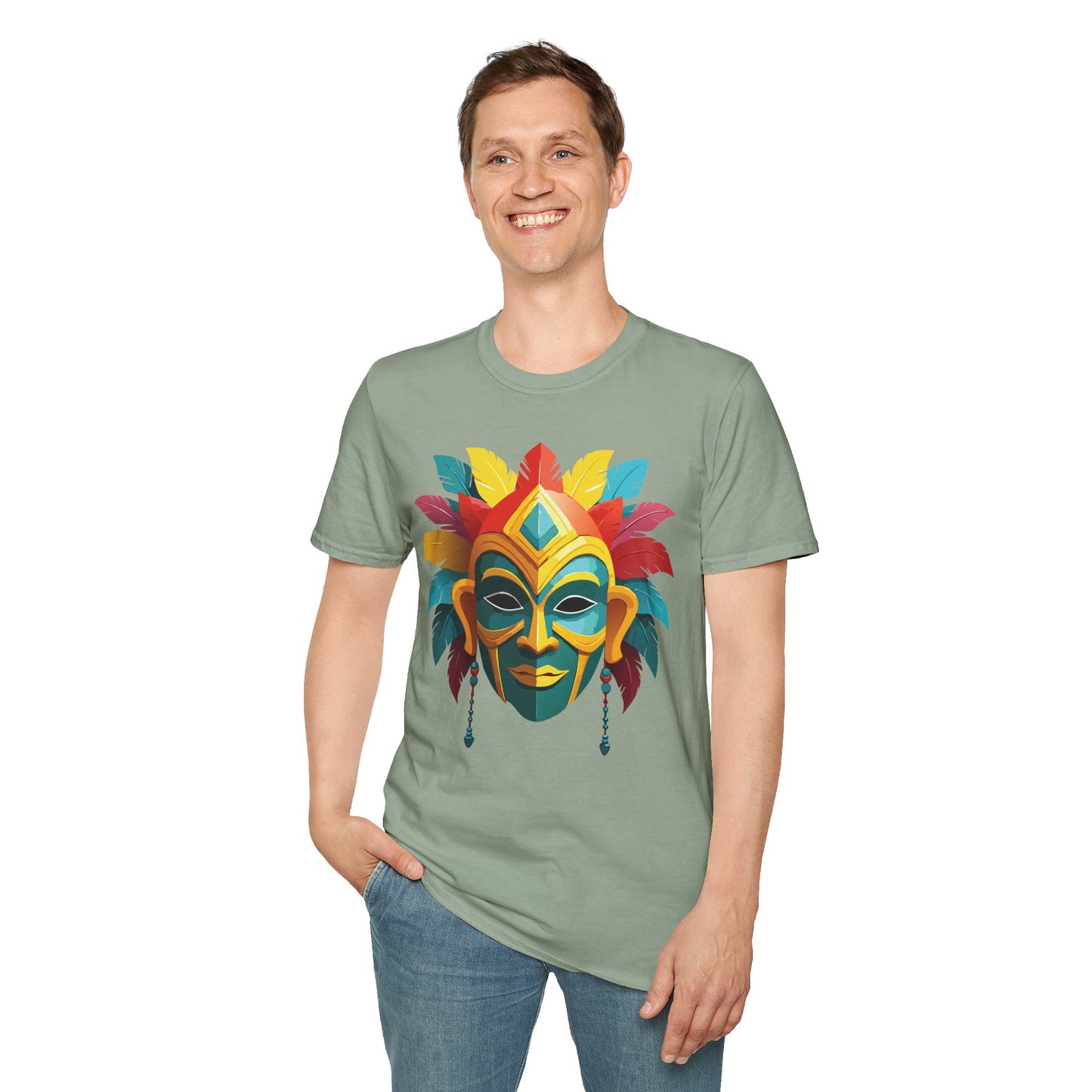 Mask Tee Shirt, Mask Shirt, Shirt with Mask, Masquerade Tees