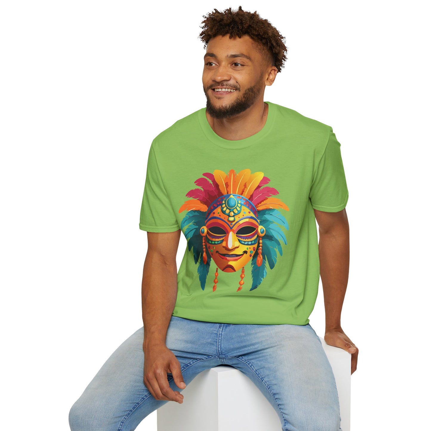 Mask Tee Shirt, Mask Shirt, Shirt with Mask, Masquerade Tees