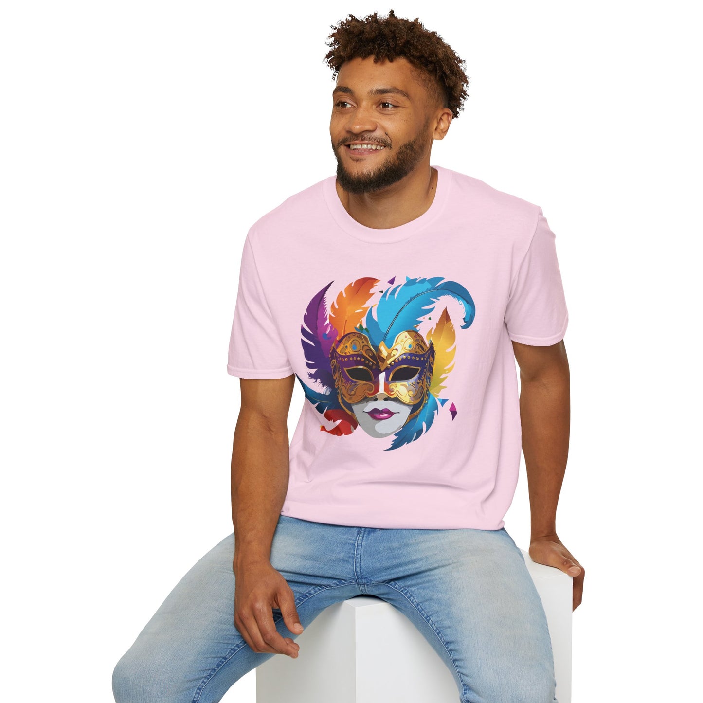 Mask Tee Shirt, Mask Shirt, Shirt with Mask, Masquerade Tees