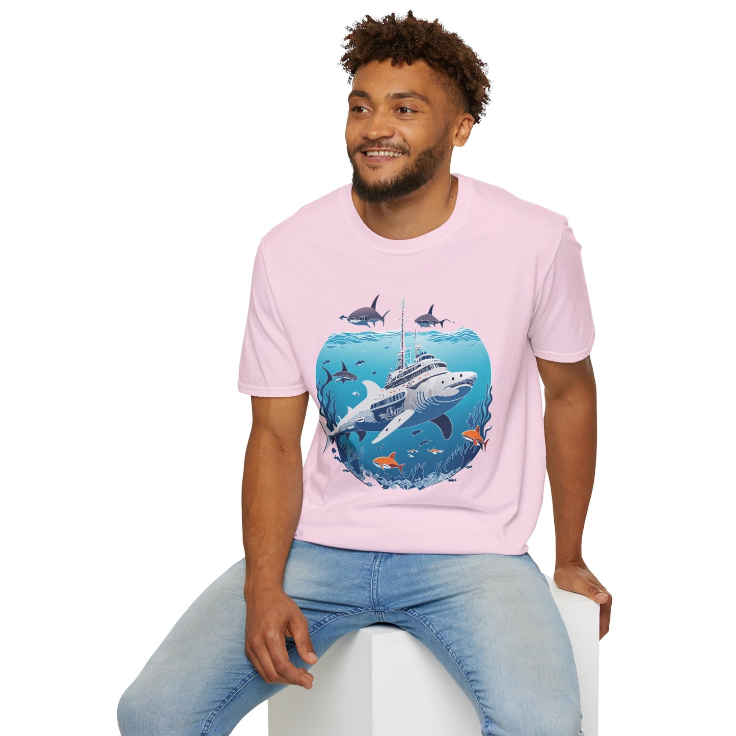 Ocean Tee Shirt, Ocean Shirt, Shirt with Ocean, U boat Tees, Shirt with U-Boat