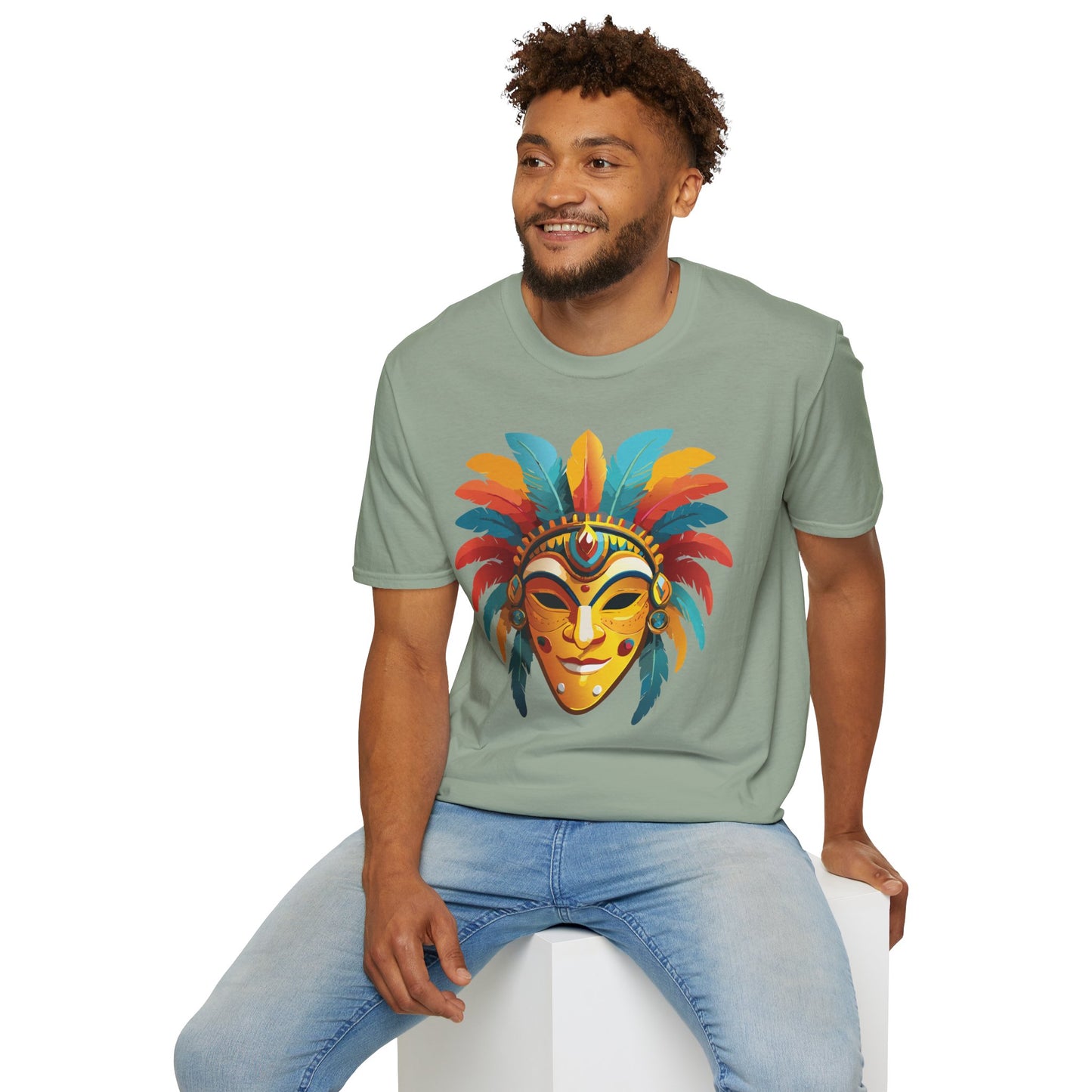 Mask Tee Shirt, Mask Shirt, Shirt with Mask, Masquerade Tees
