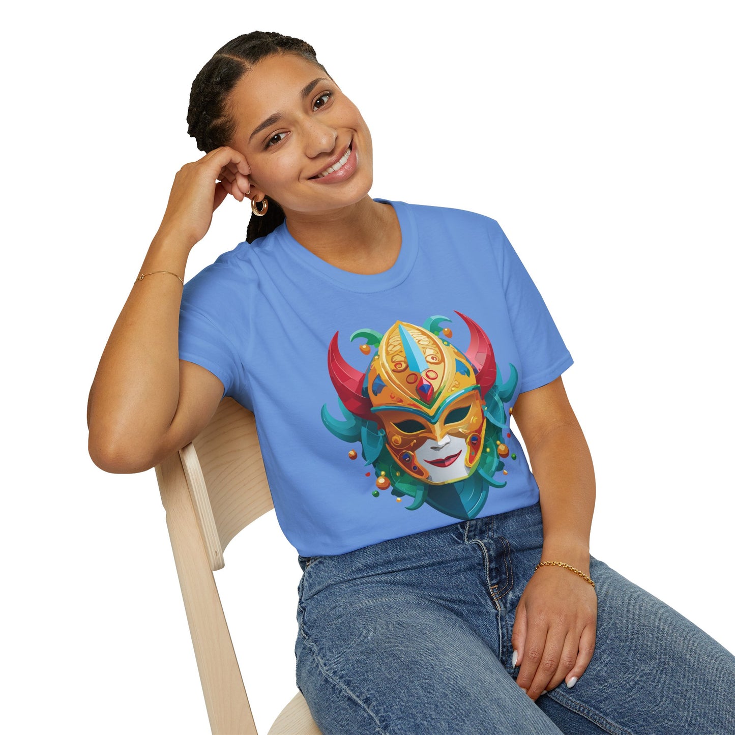 Mask Tee Shirt, Mask Shirt, Shirt with Mask, Masquerade Tees