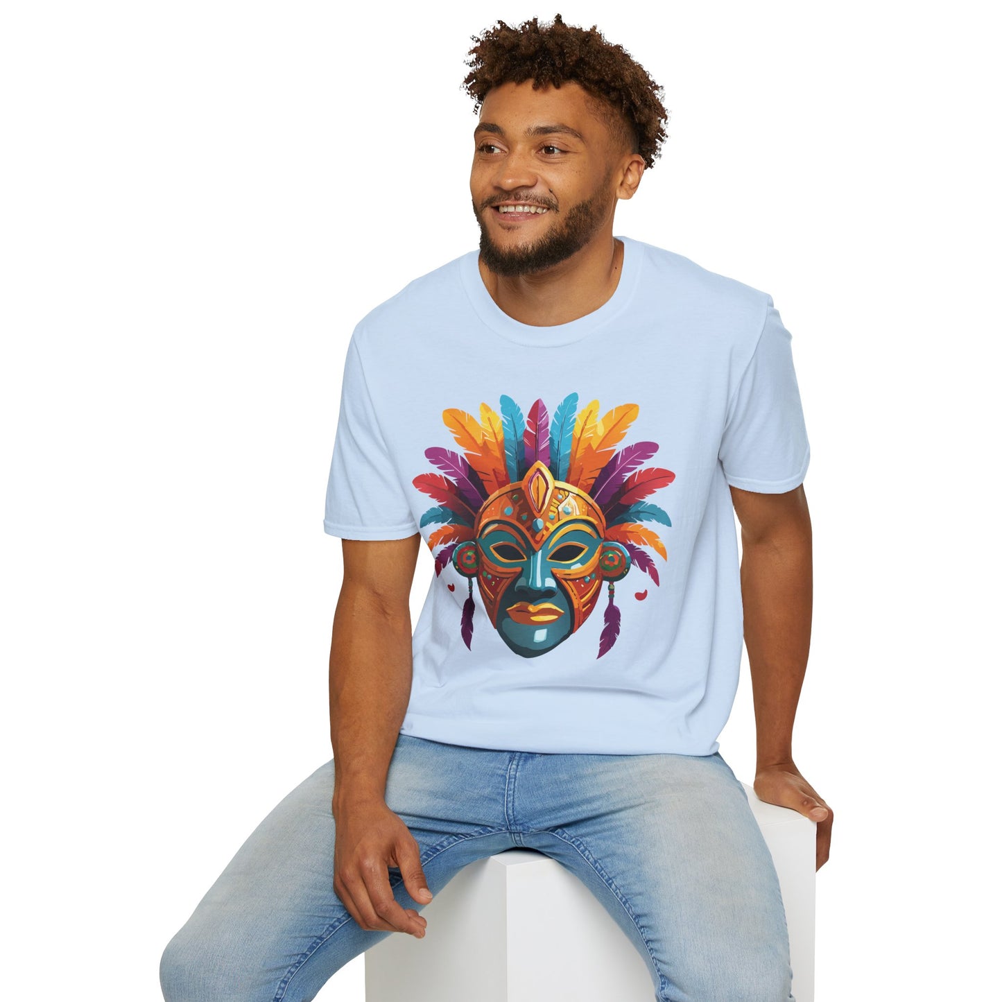 Mask Tee Shirt, Mask Shirt, Shirt with Mask, Masquerade Tees