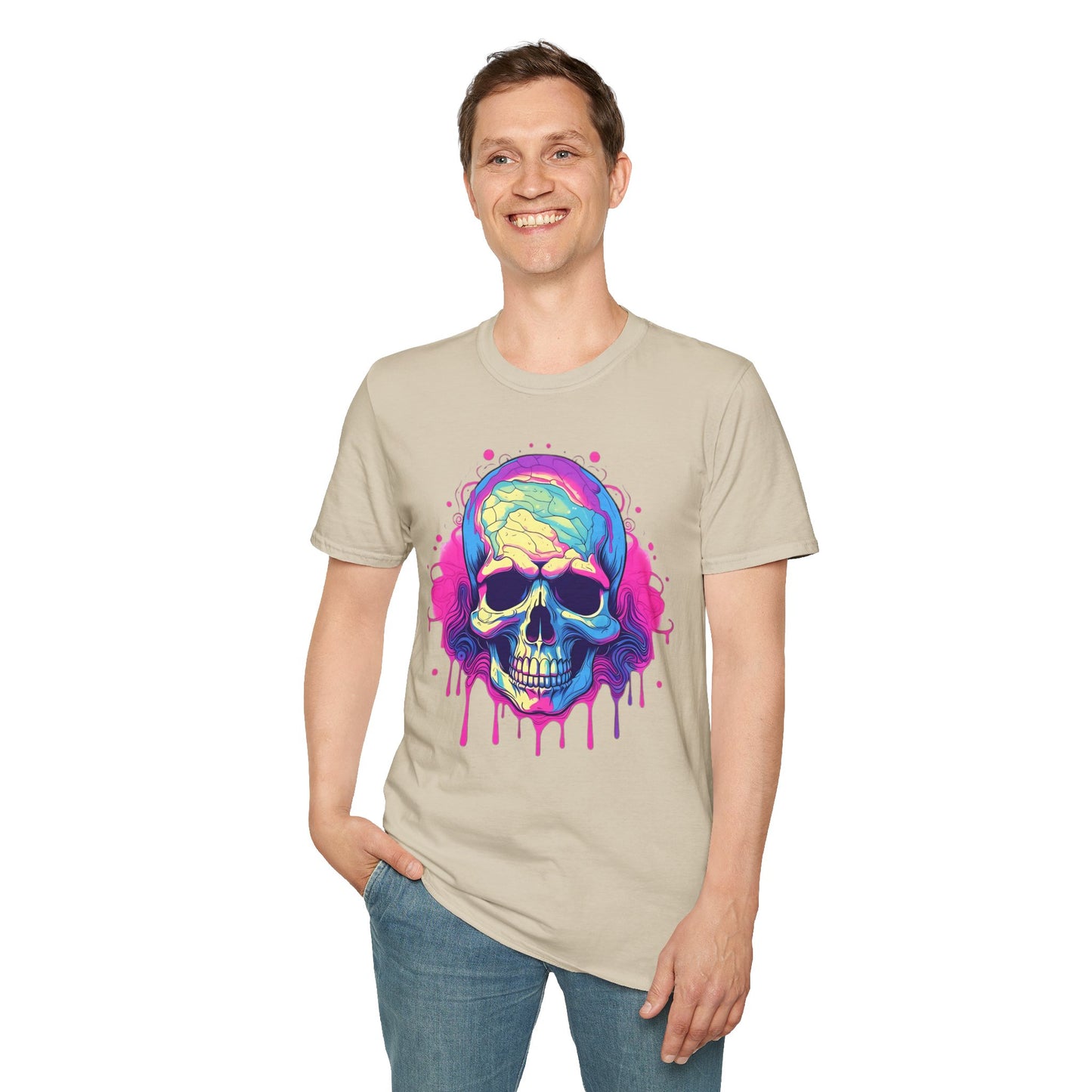 Skull Tee Shirt, Skeleton Shirt, Shirt with Skull, Shirt with Skeleton