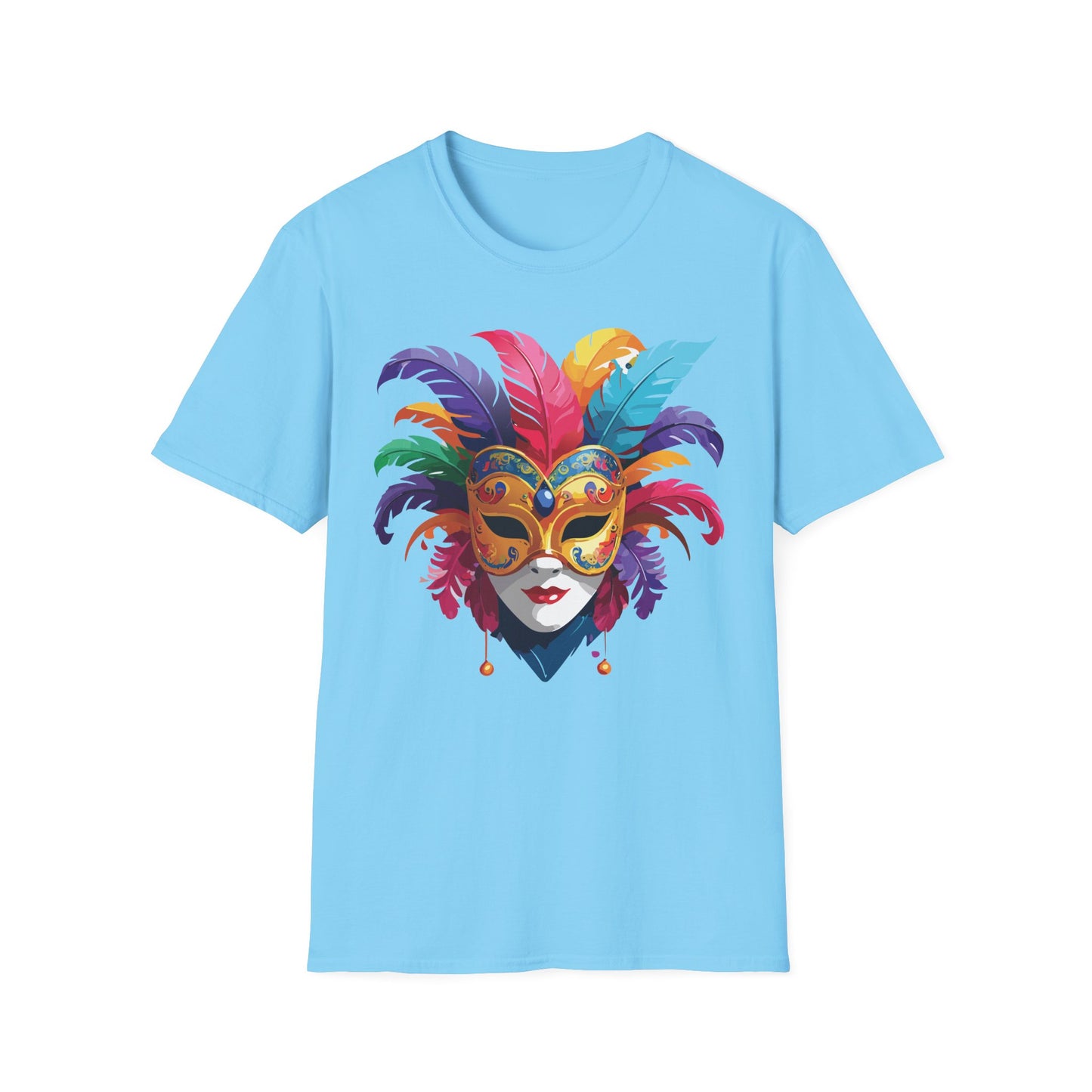 Mask Tee Shirt, Mask Shirt, Shirt with Mask, Masquerade Tees