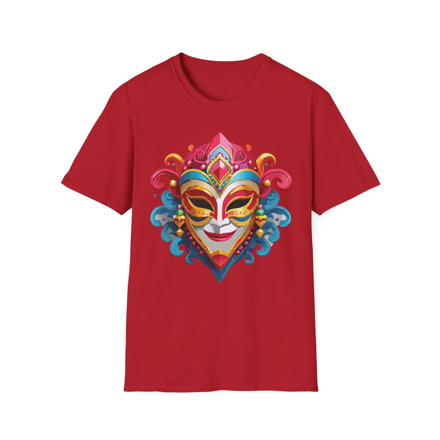 Mask Tee Shirt, Mask Shirt, Shirt with Mask, Masquerade Tees