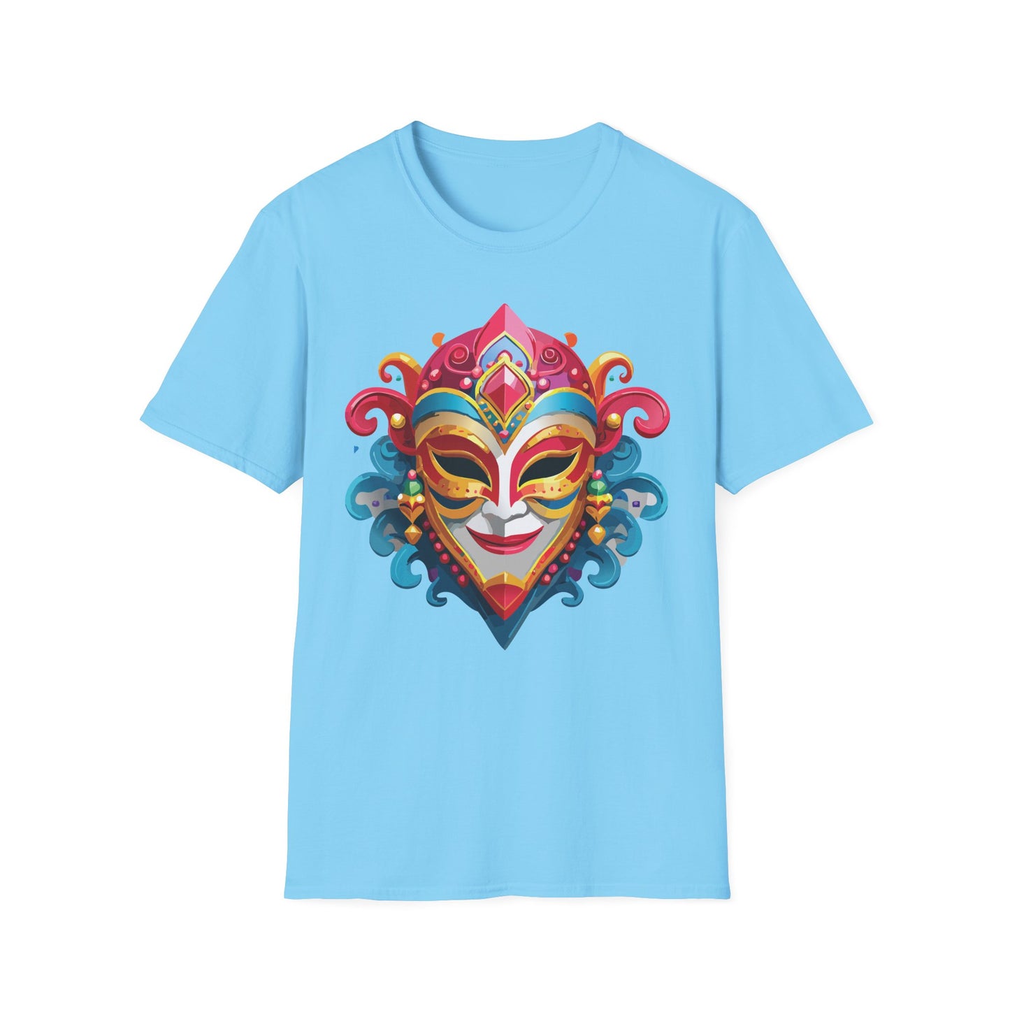 Mask Tee Shirt, Mask Shirt, Shirt with Mask, Masquerade Tees