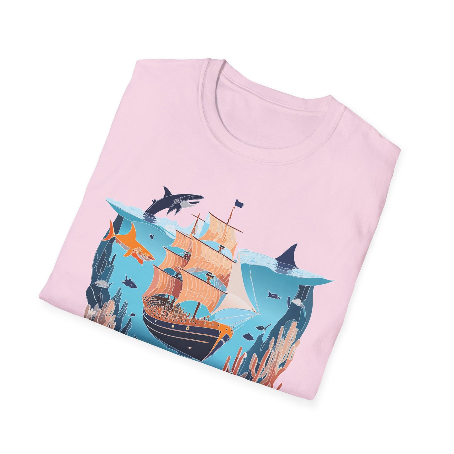 Ocean Tee Shirt, Ocean Shirt, Shirt with Ocean, U boat Tees, Shirt with U-Boat
