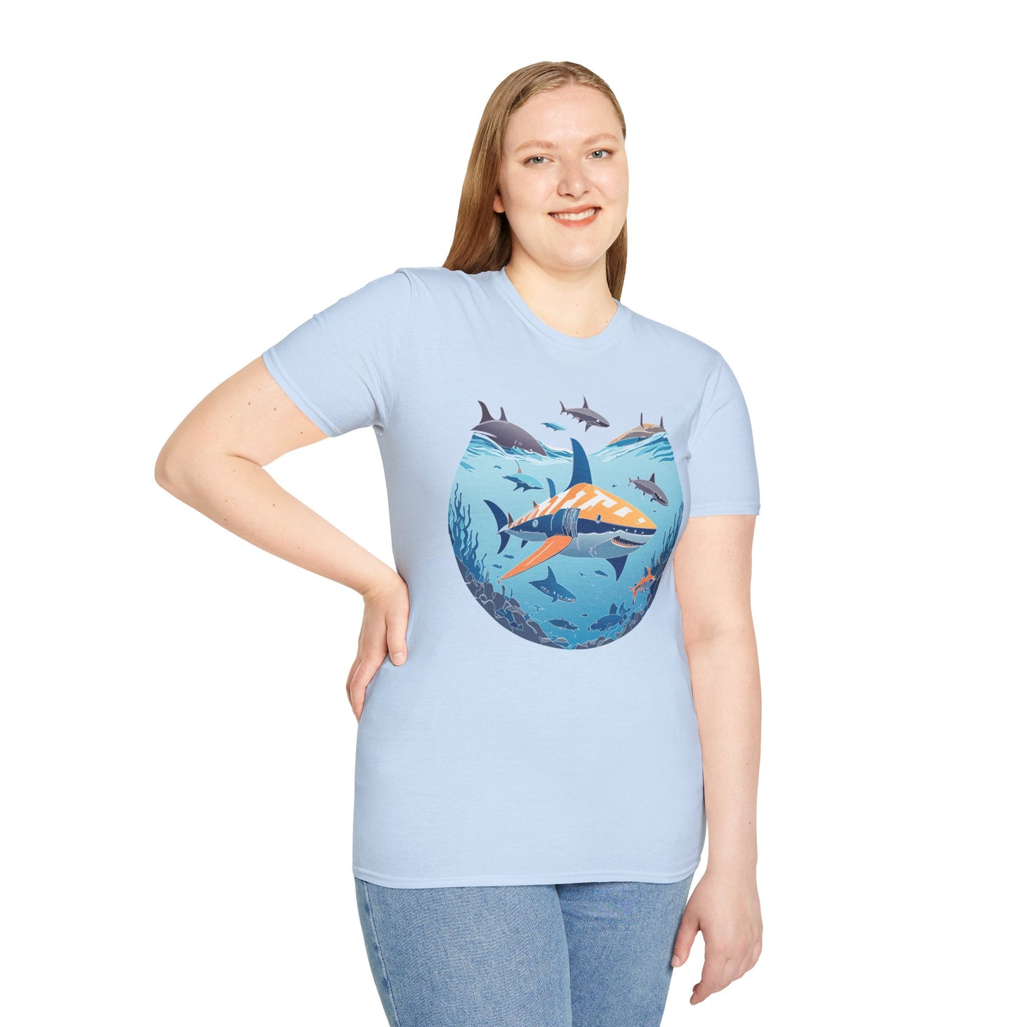 Ocean Tee Shirt, Ocean Shirt, Shirt with Ocean, U boat Tees, Shirt with U-Boat