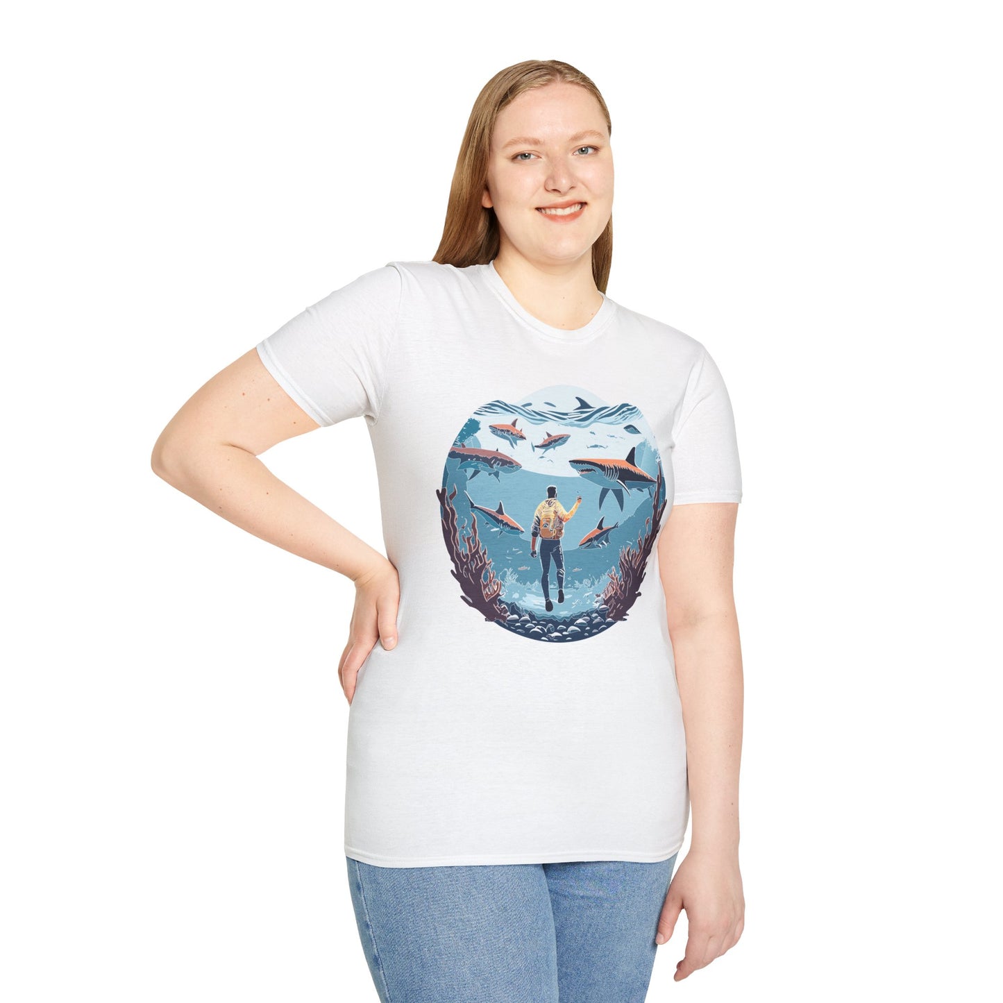 Ocean Tee Shirt, Ocean Shirt, Shirt with Ocean, U boat Tees, Shirt with U-Boat