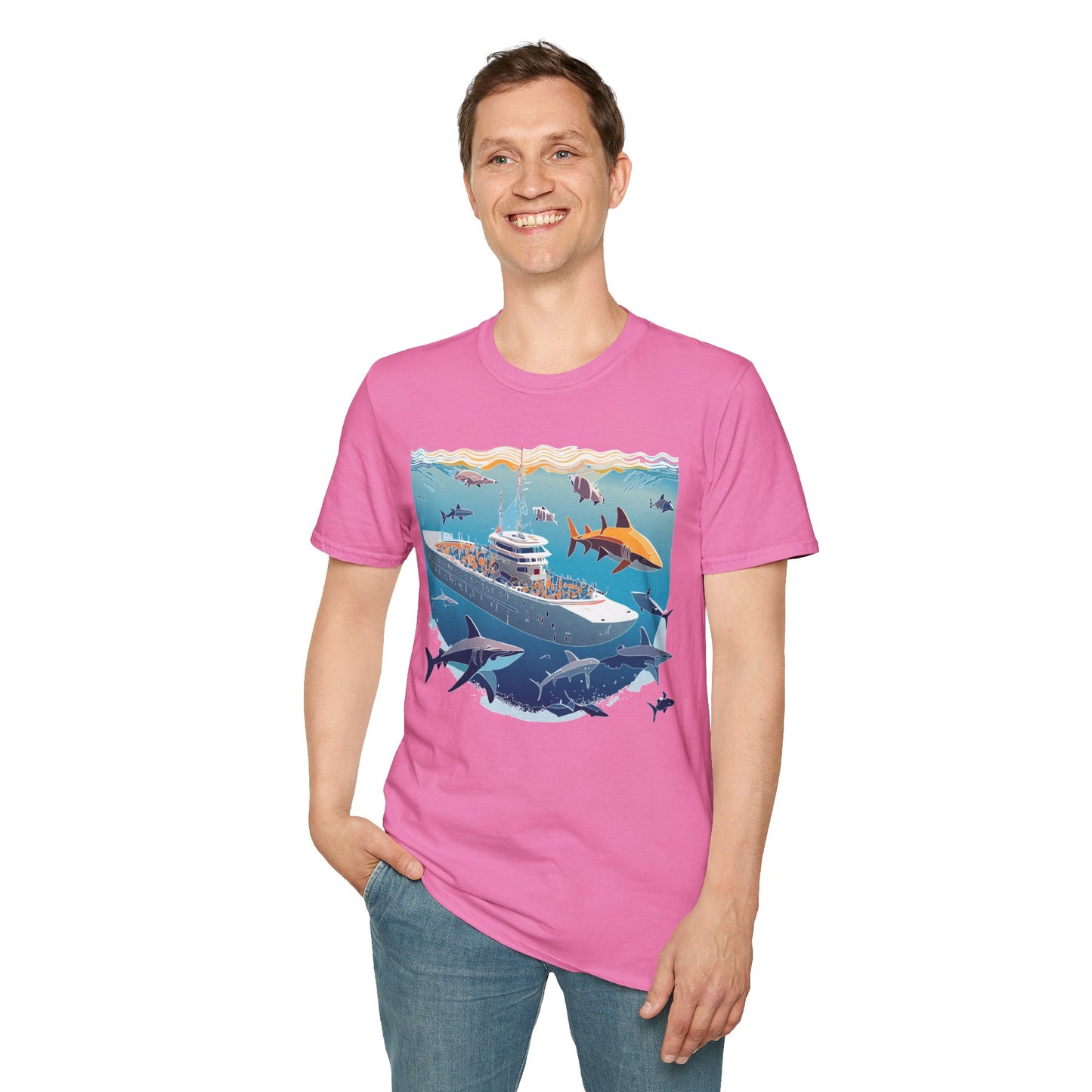 Ocean Tee Shirt, Ocean Shirt, Shirt with Ocean, U boat Tees, Shirt with U-Boat