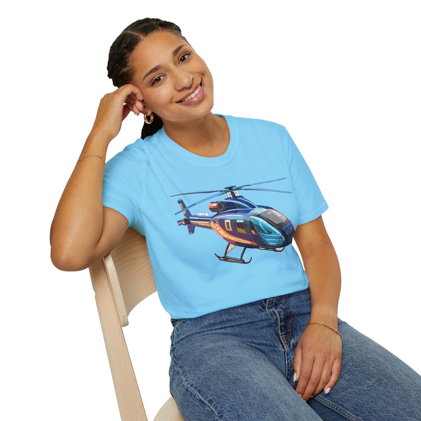 Chopper Shirt, Helicopter Shirt, Shirt with Helicopter, T Shirt with Chopper
